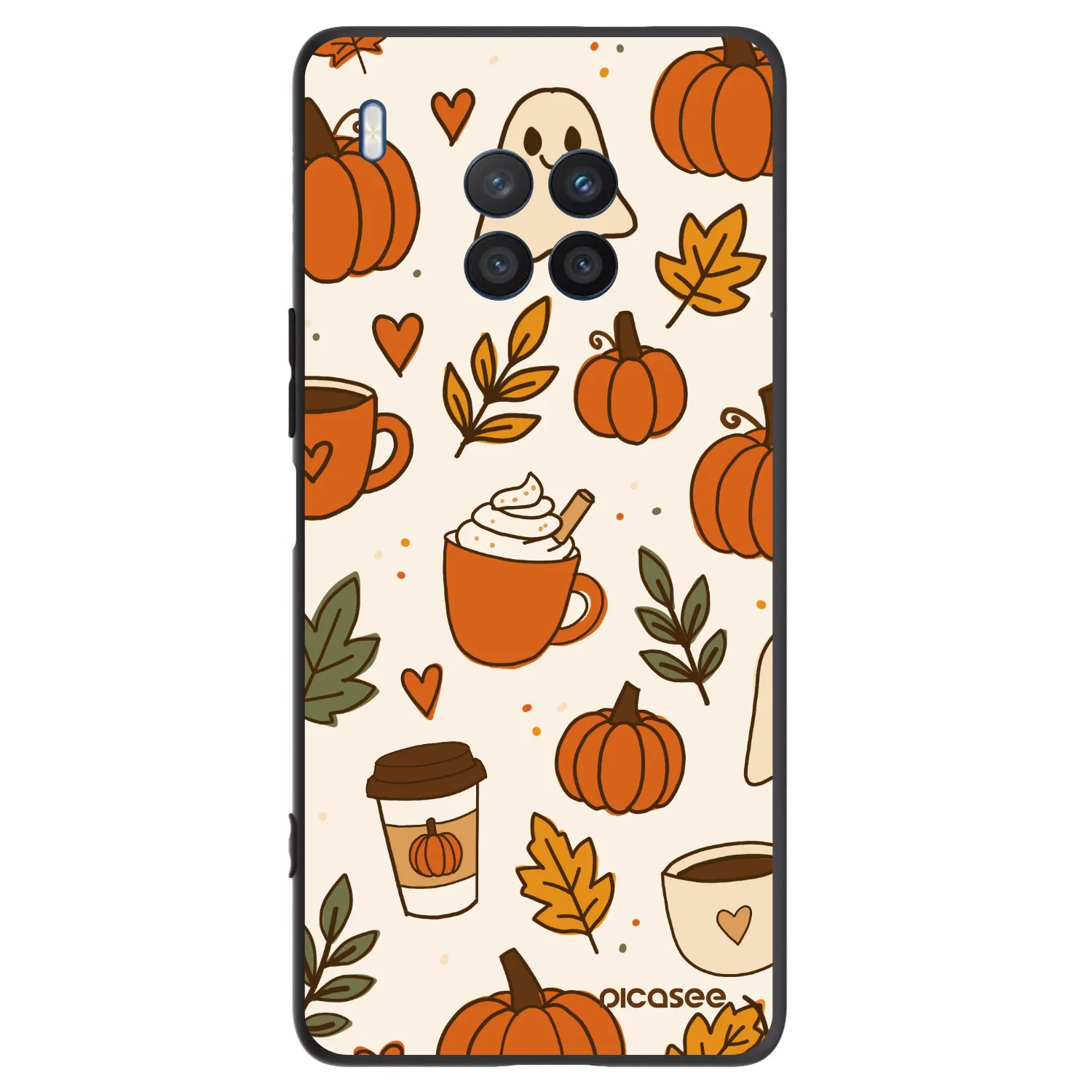 Picasee Μαύρη θήκη σιλικόνης για Honor 50 Lite - Fall vibes