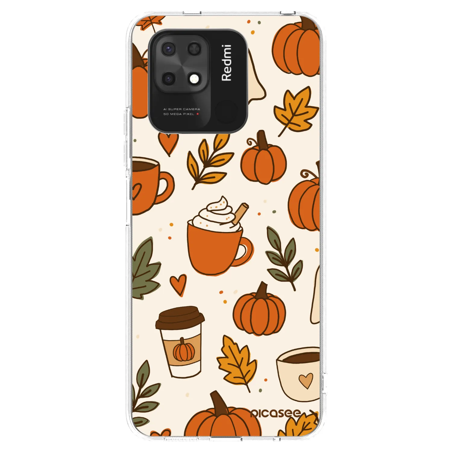 Picasee διαφανής θήκη σιλικόνης Xiaomi Redmi 10C - Fall vibes