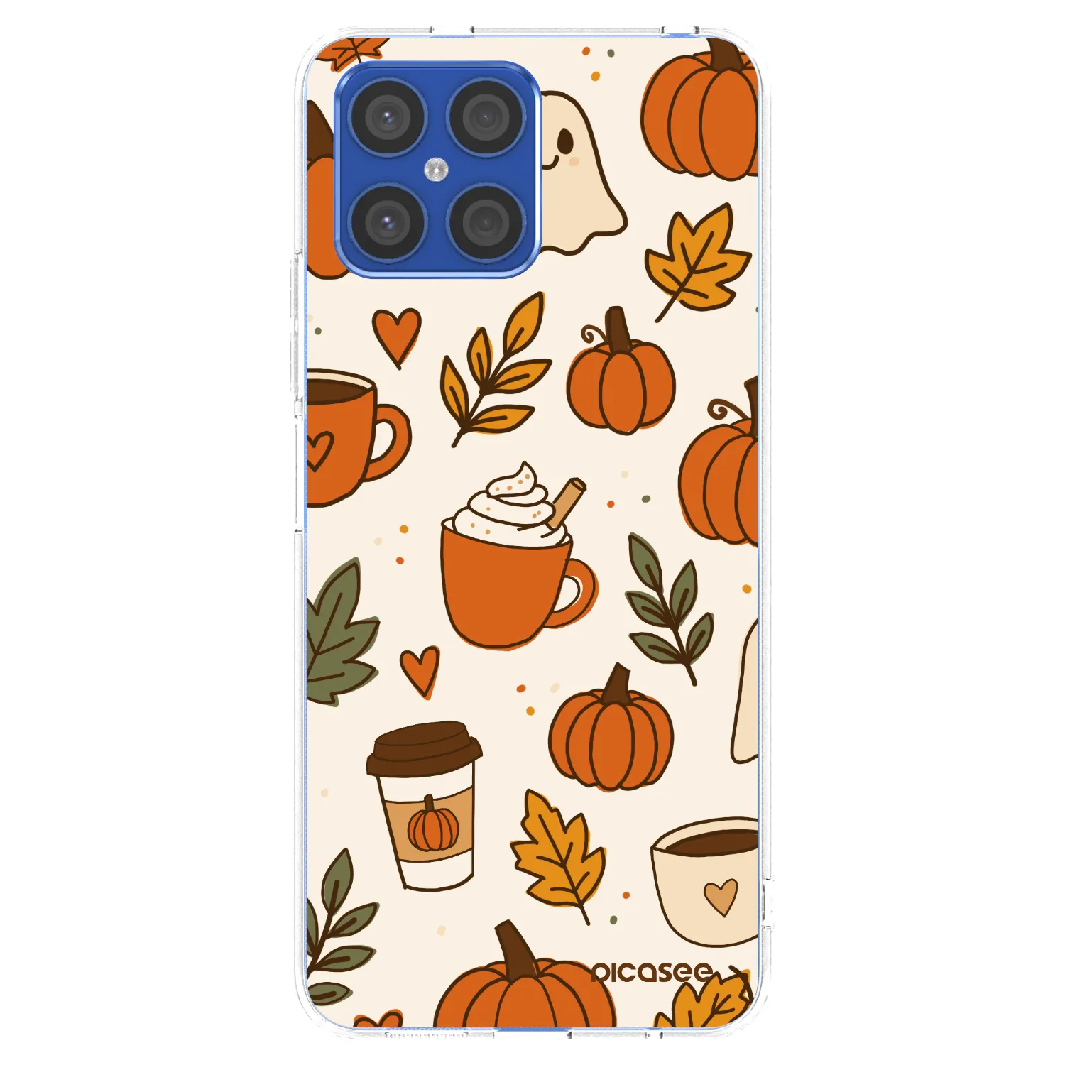 Picasee διαφανής θήκη σιλικόνης Honor X8 4G - Fall vibes
