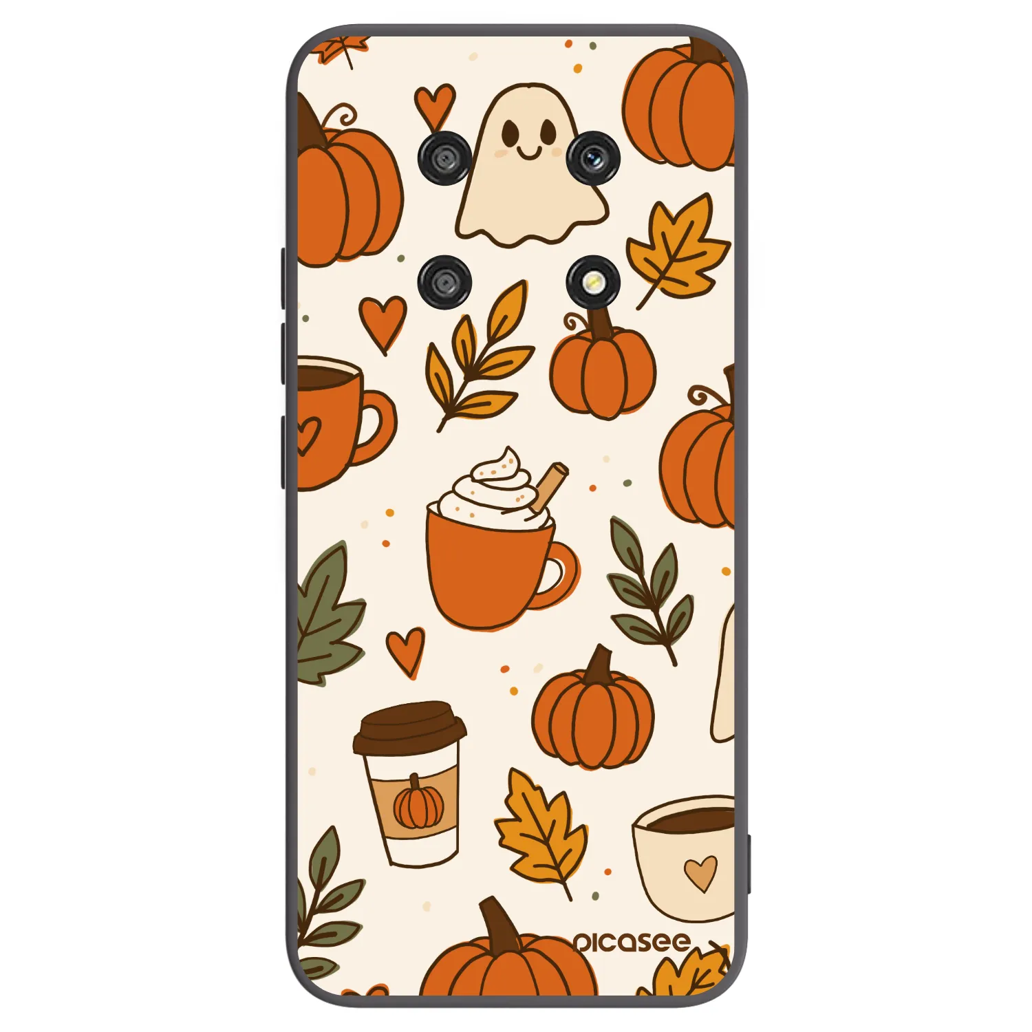 Picasee Μαύρη θήκη σιλικόνης για Honor Magic4 Lite 5G - Fall vibes