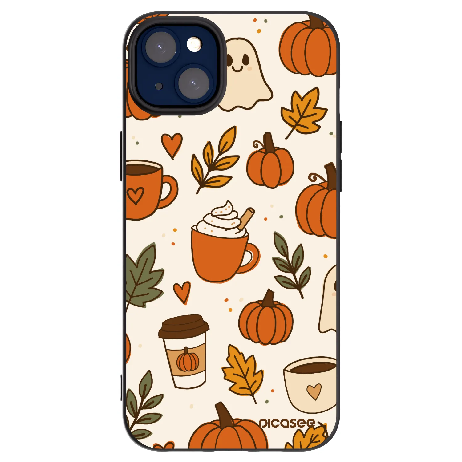 Picasee Μαύρη θήκη σιλικόνης για Apple iPhone 14 Plus - Fall vibes