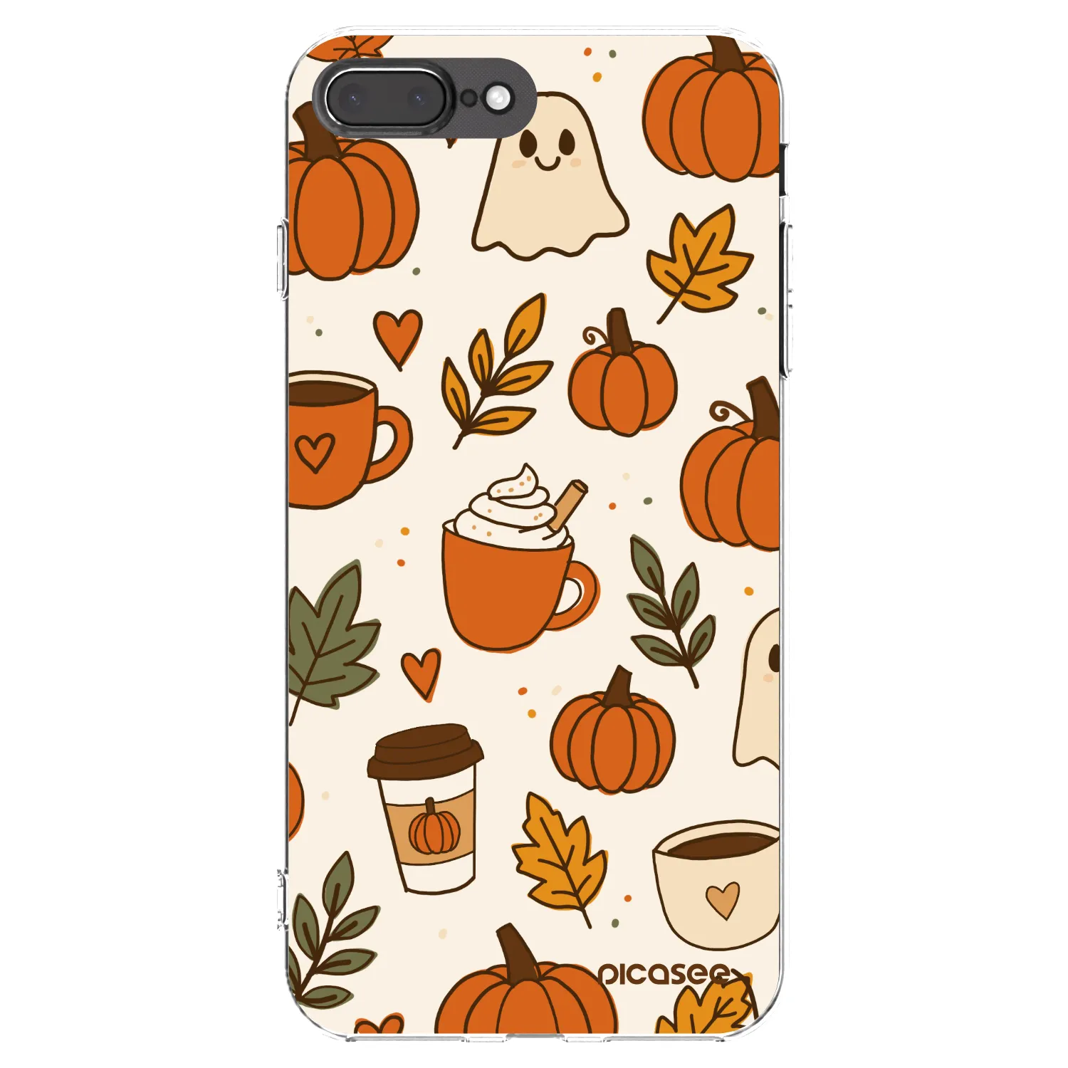 Picasee διαφανής θήκη σιλικόνης Apple iPhone 8 Plus - Fall vibes