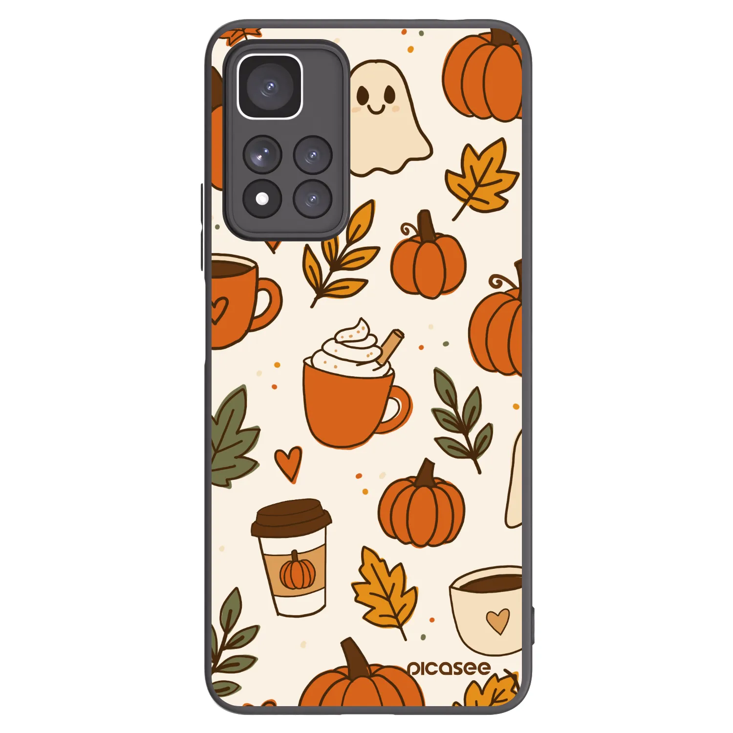 Picasee Μαύρη θήκη σιλικόνης για Xiaomi Redmi Note 11 Pro+ 5G - Fall vibes