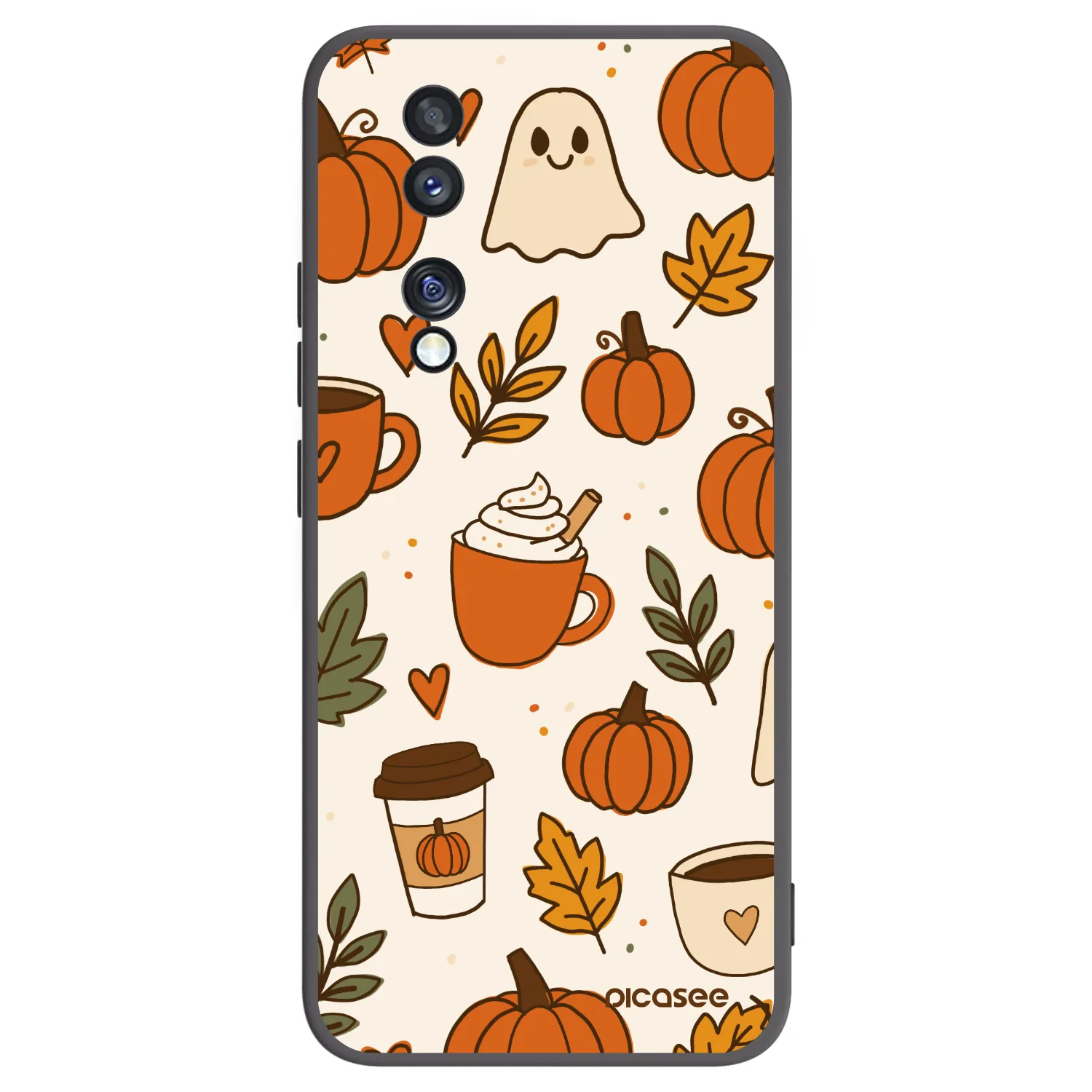 Picasee Μαύρη θήκη σιλικόνης για Honor 70 - Fall vibes