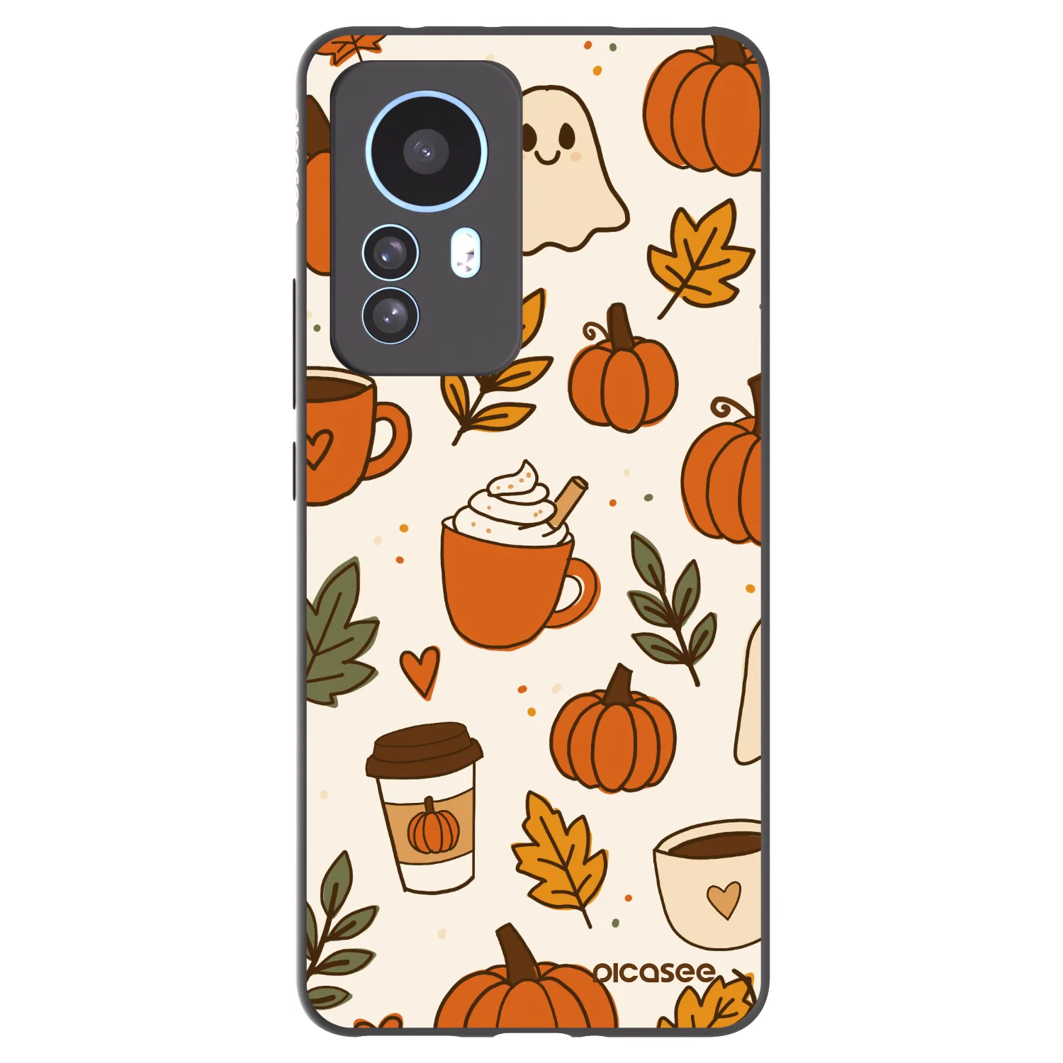 Picasee Μαύρη θήκη σιλικόνης για Xiaomi 12T - Fall vibes