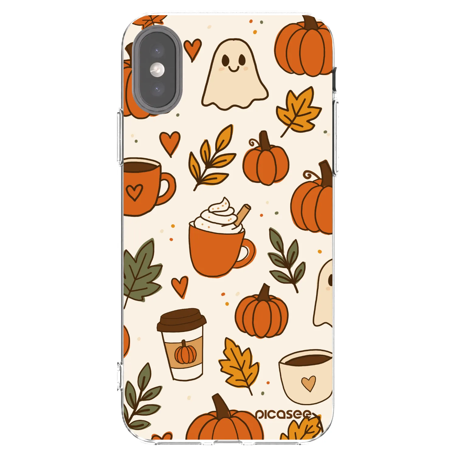 Picasee διαφανής θήκη σιλικόνης Apple iPhone X/XS - Fall vibes