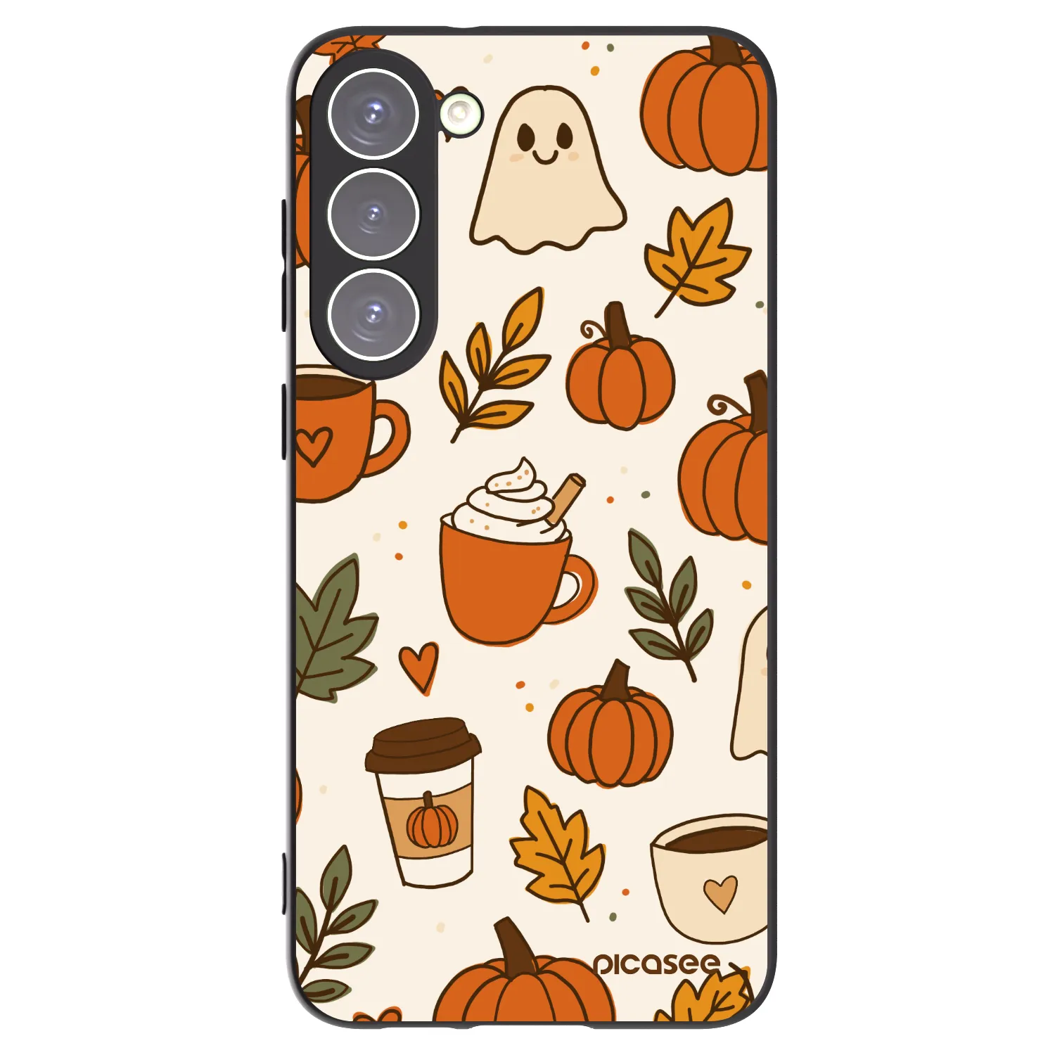 Picasee Μαύρη θήκη σιλικόνης για Samsung Galaxy S23+ 5G - Fall vibes