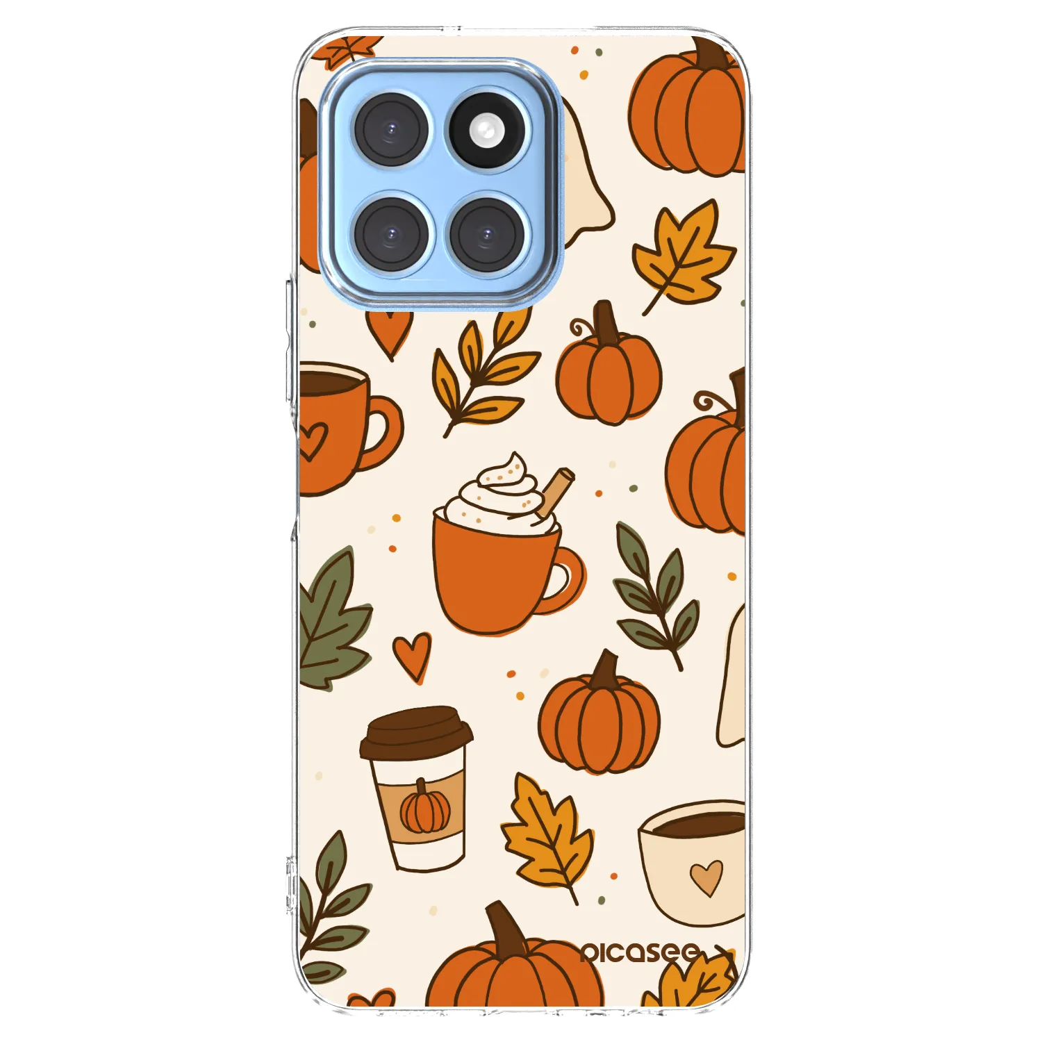 Picasee διαφανής θήκη σιλικόνης Honor X8 5G - Fall vibes