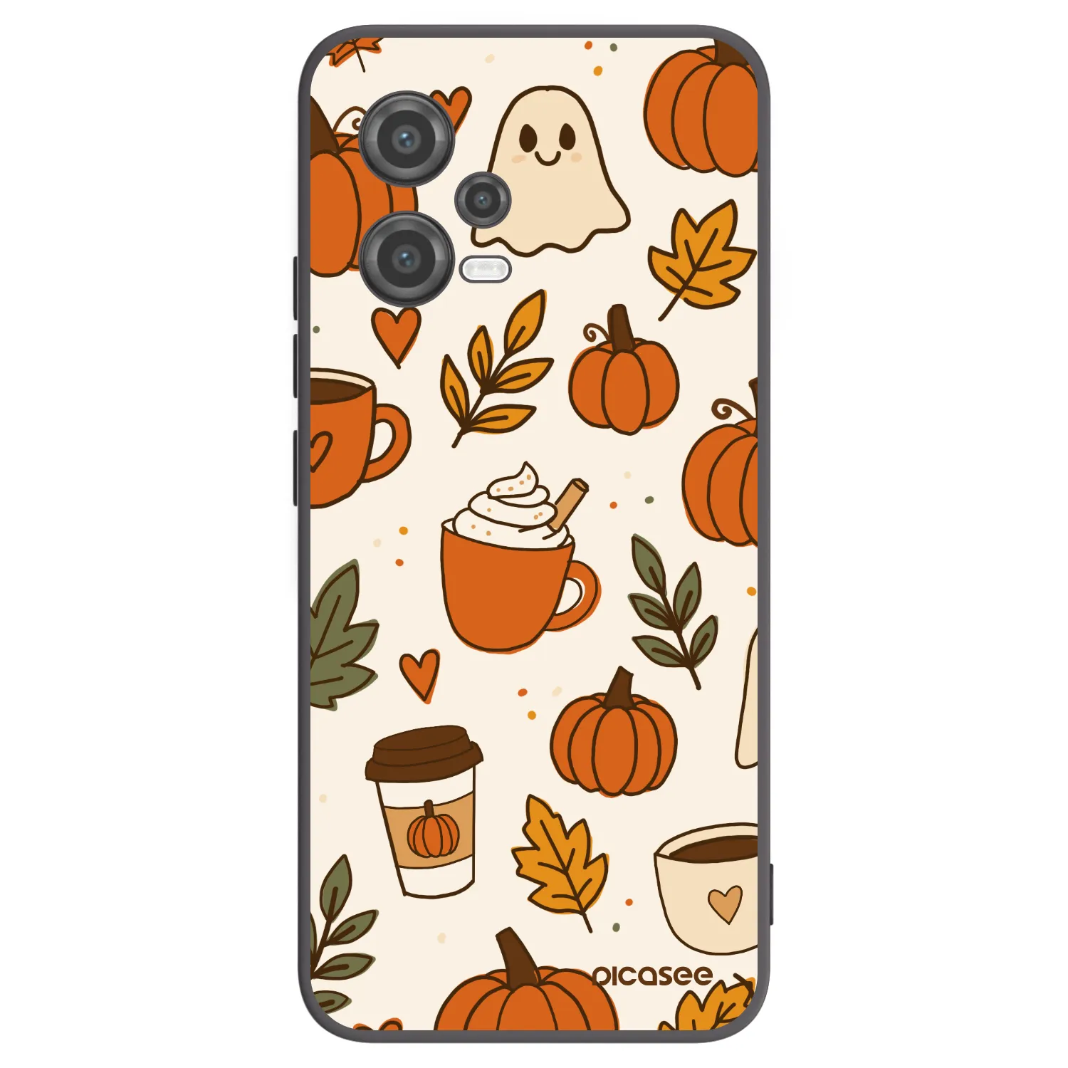 Picasee Μαύρη θήκη σιλικόνης για Xiaomi Poco X5 - Fall vibes