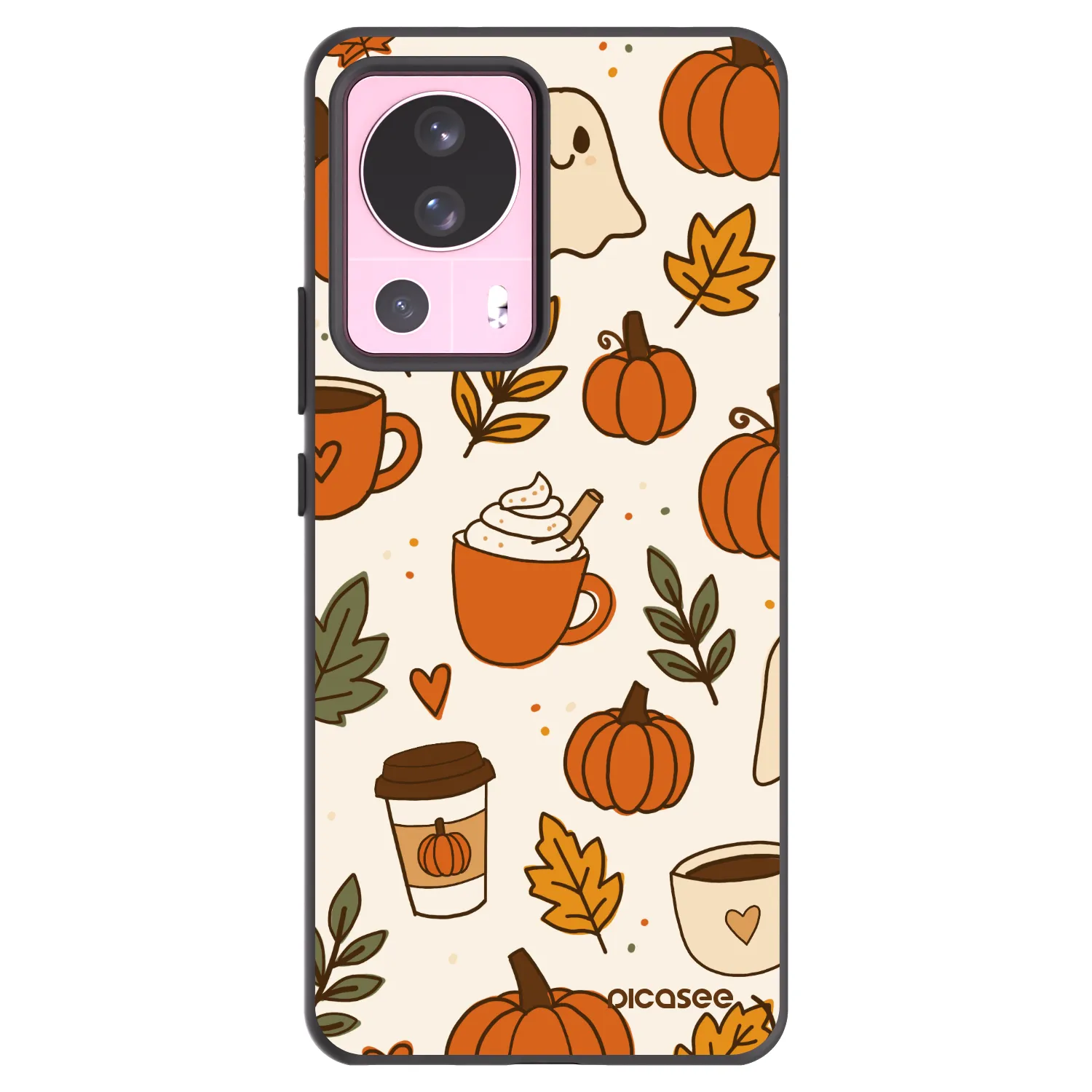 Picasee Μαύρη θήκη σιλικόνης για Xiaomi 13 Lite - Fall vibes