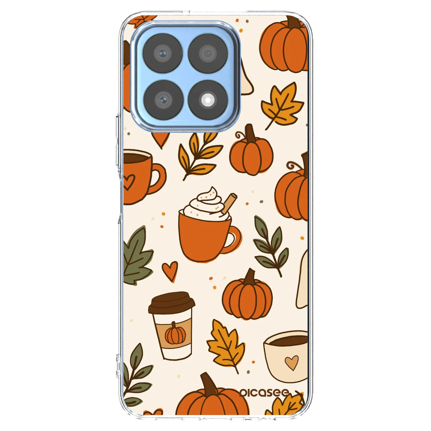 Picasee διαφανής θήκη σιλικόνης Honor X8a - Fall vibes