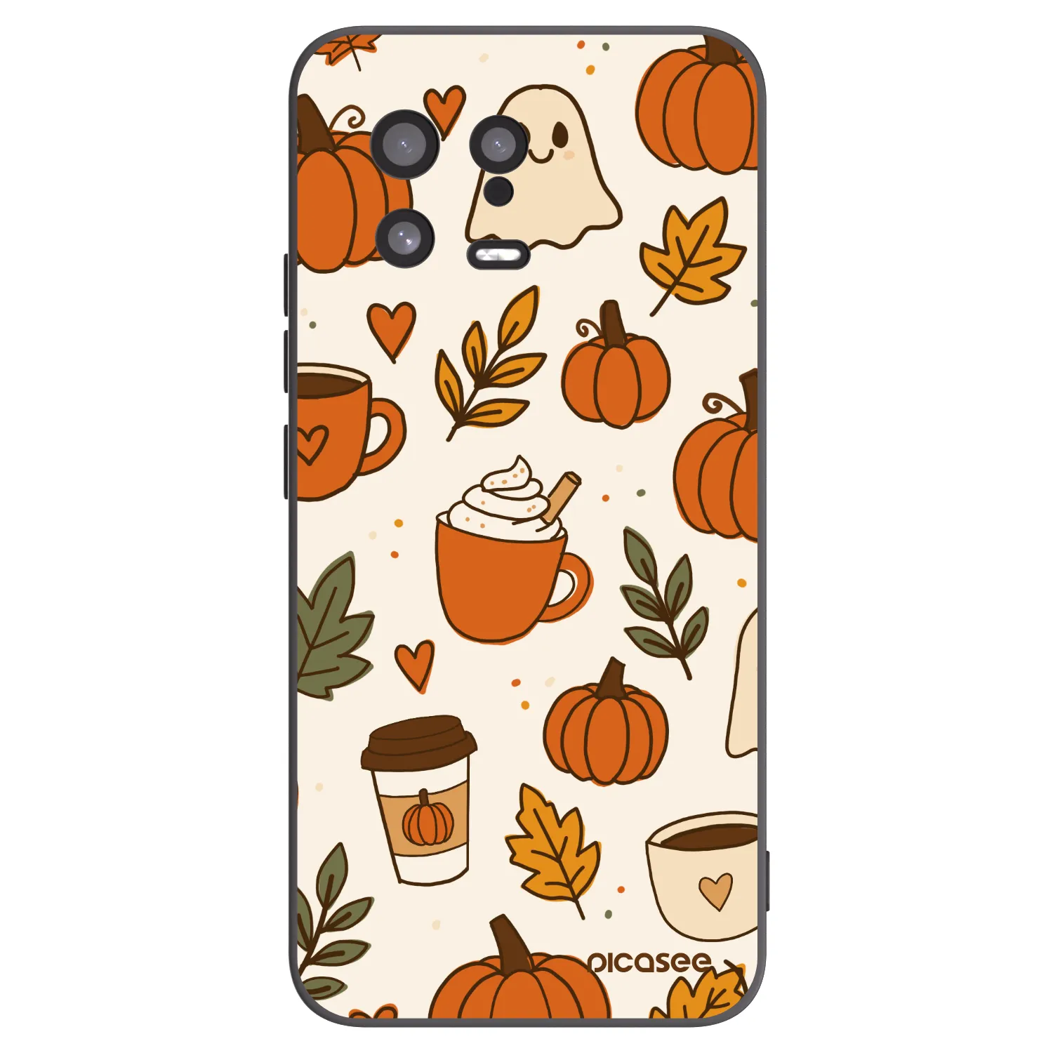 Picasee Μαύρη θήκη σιλικόνης για Xiaomi 13 - Fall vibes