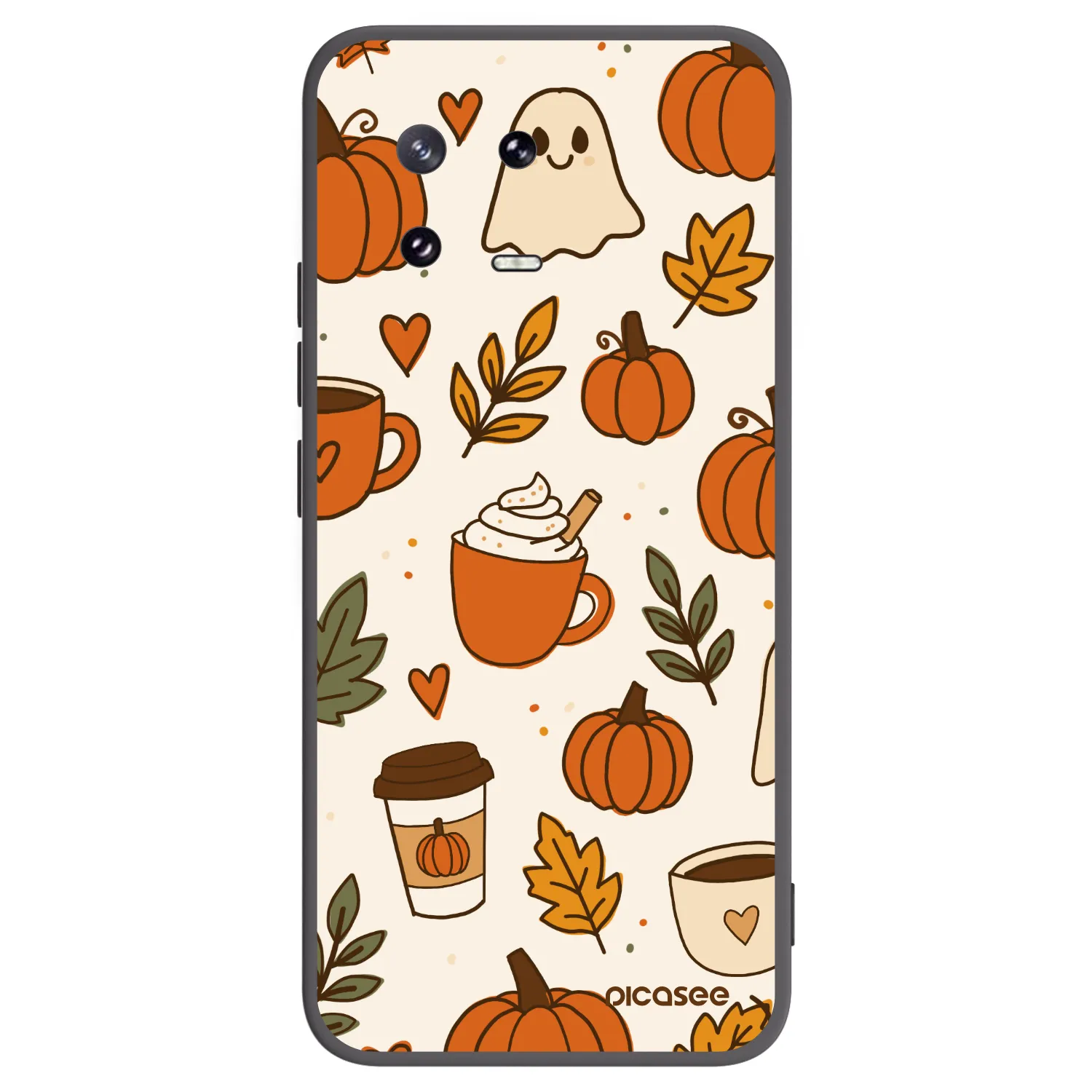 Picasee Μαύρη θήκη σιλικόνης για Xiaomi 13 Pro - Fall vibes