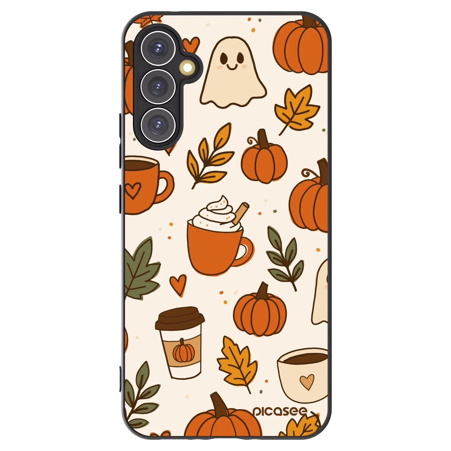 Picasee Μαύρη θήκη σιλικόνης για Samsung Galaxy A34 5G A346B - Fall vibes