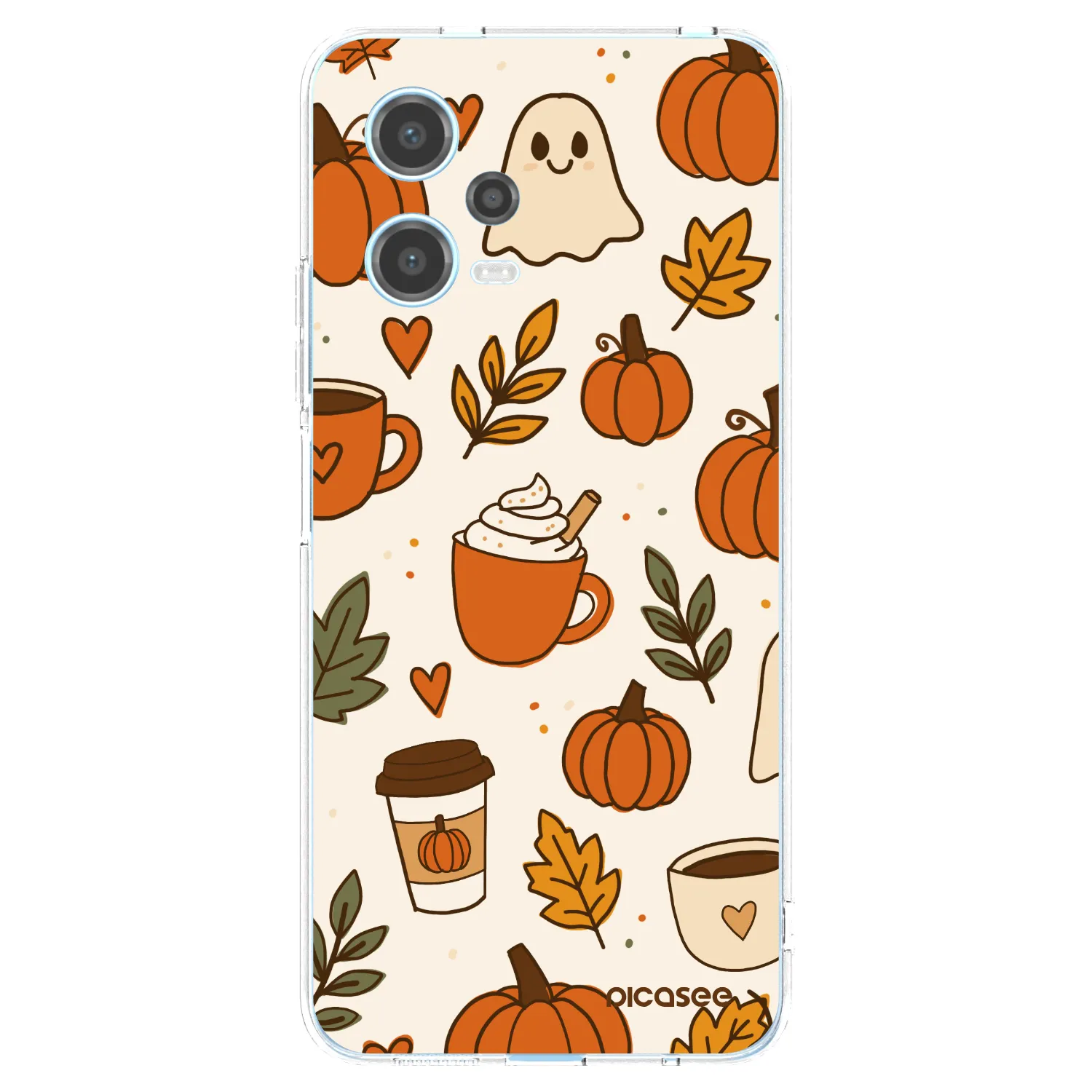 Picasee διαφανής θήκη σιλικόνης Xiaomi Redmi Note 12 5G - Fall vibes