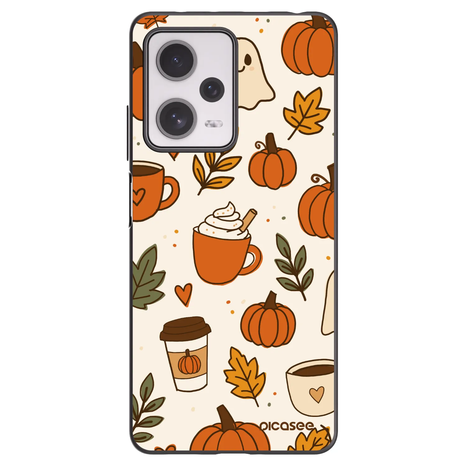 Picasee Μαύρη θήκη σιλικόνης για Xiaomi Redmi Note 12 Pro+ 5G - Fall vibes