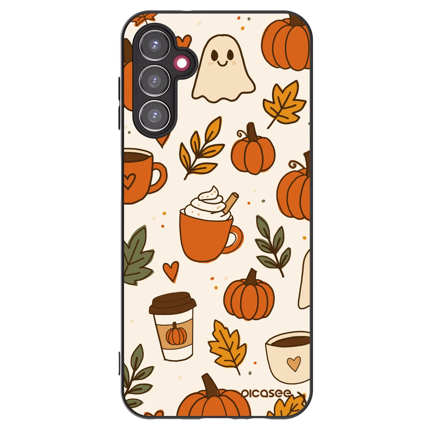 Picasee Μαύρη θήκη σιλικόνης για Samsung Galaxy A14 5G A146P - Fall vibes