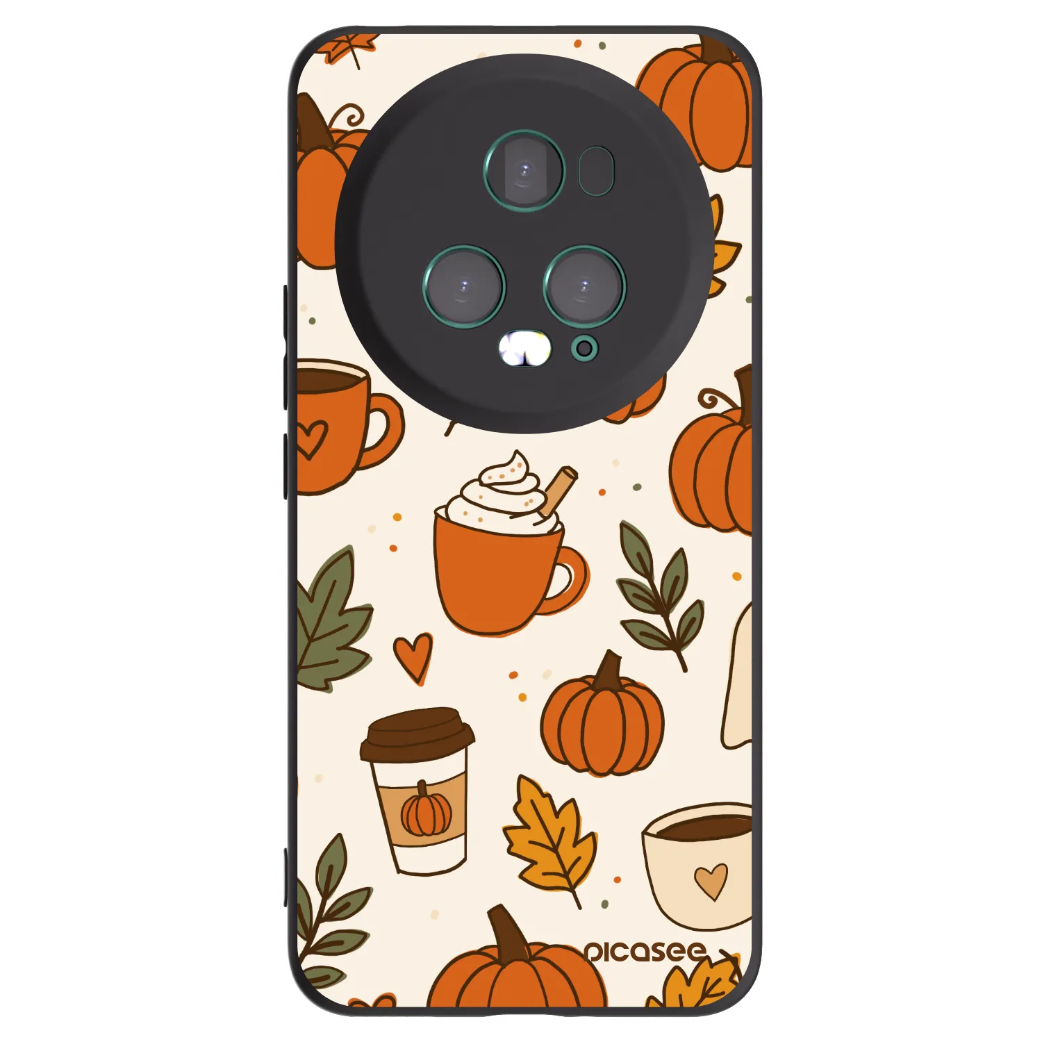 Picasee Μαύρη θήκη σιλικόνης για Honor Magic5 Pro - Fall vibes