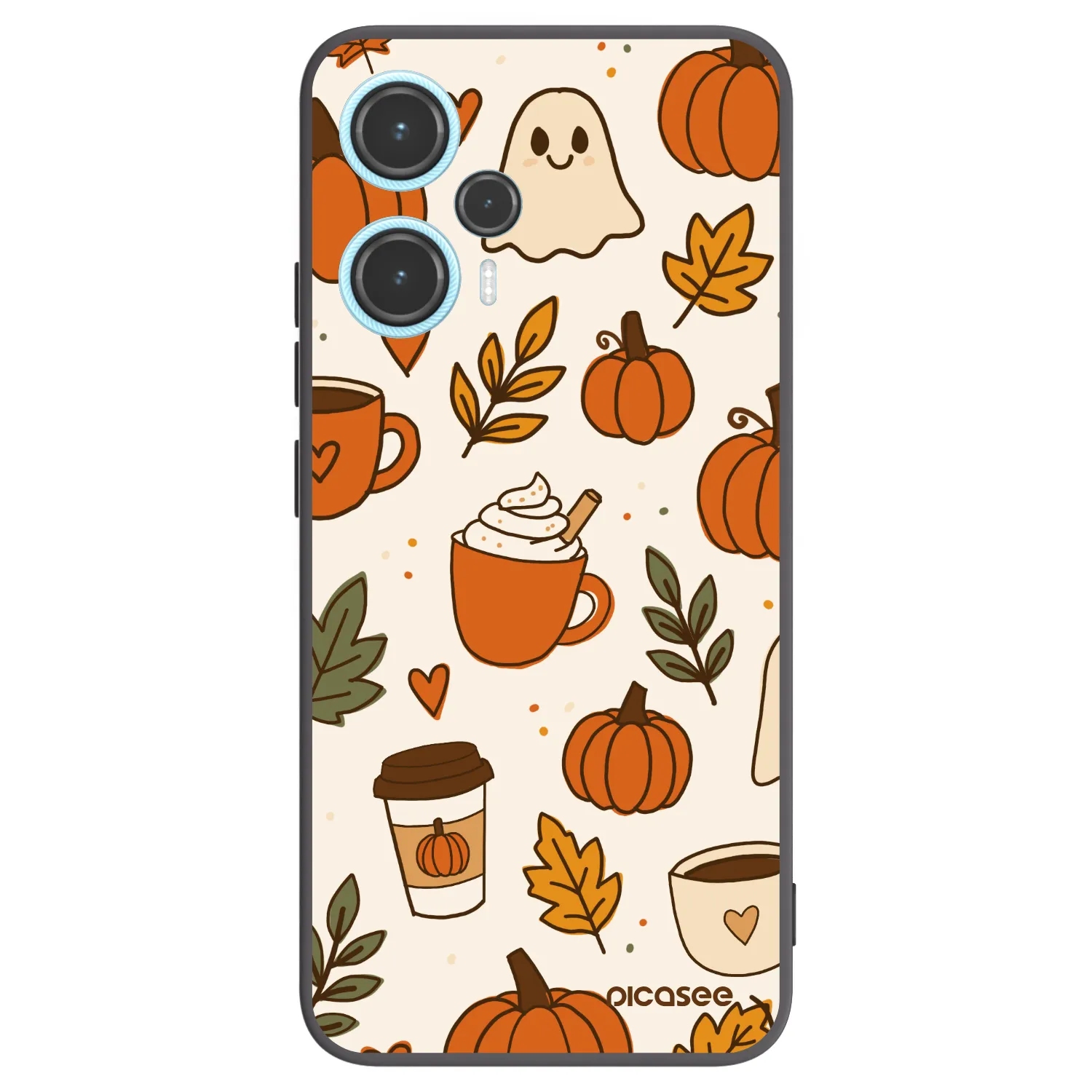 Picasee Μαύρη θήκη σιλικόνης για Xiaomi Poco F5 - Fall vibes