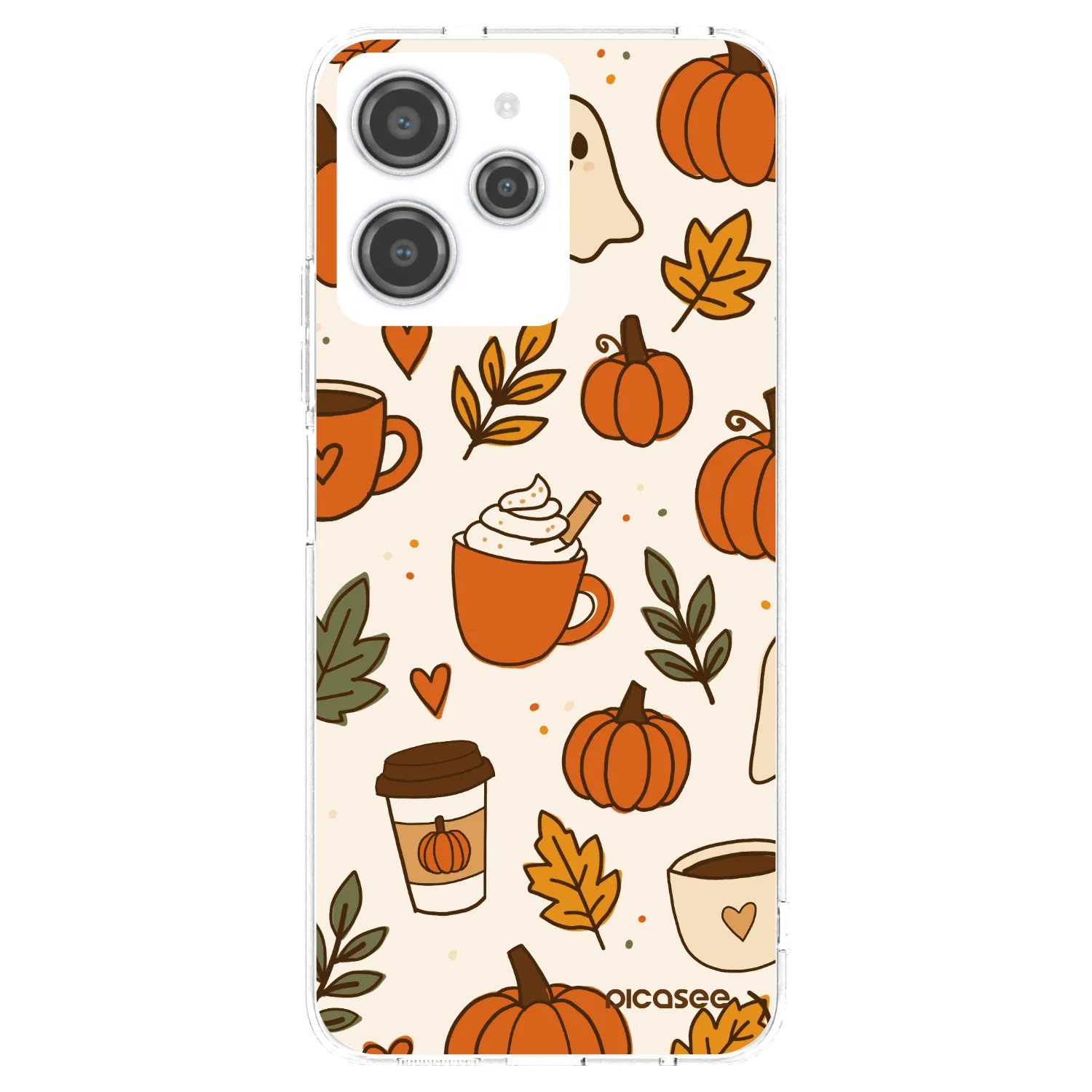 Picasee διαφανής θήκη σιλικόνης Xiaomi Redmi 12 4G - Fall vibes