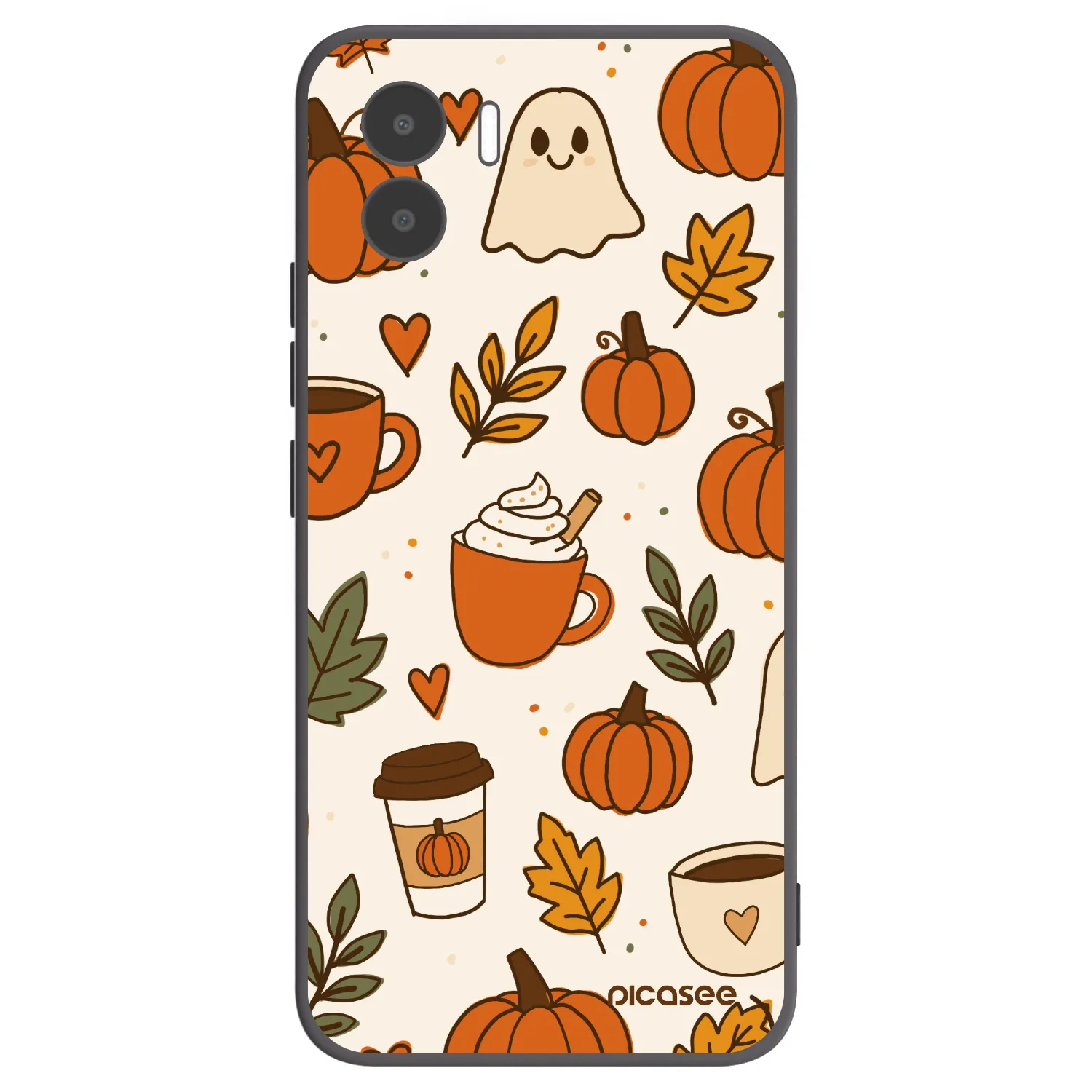 Picasee Μαύρη θήκη σιλικόνης για Xiaomi Redmi A2 - Fall vibes