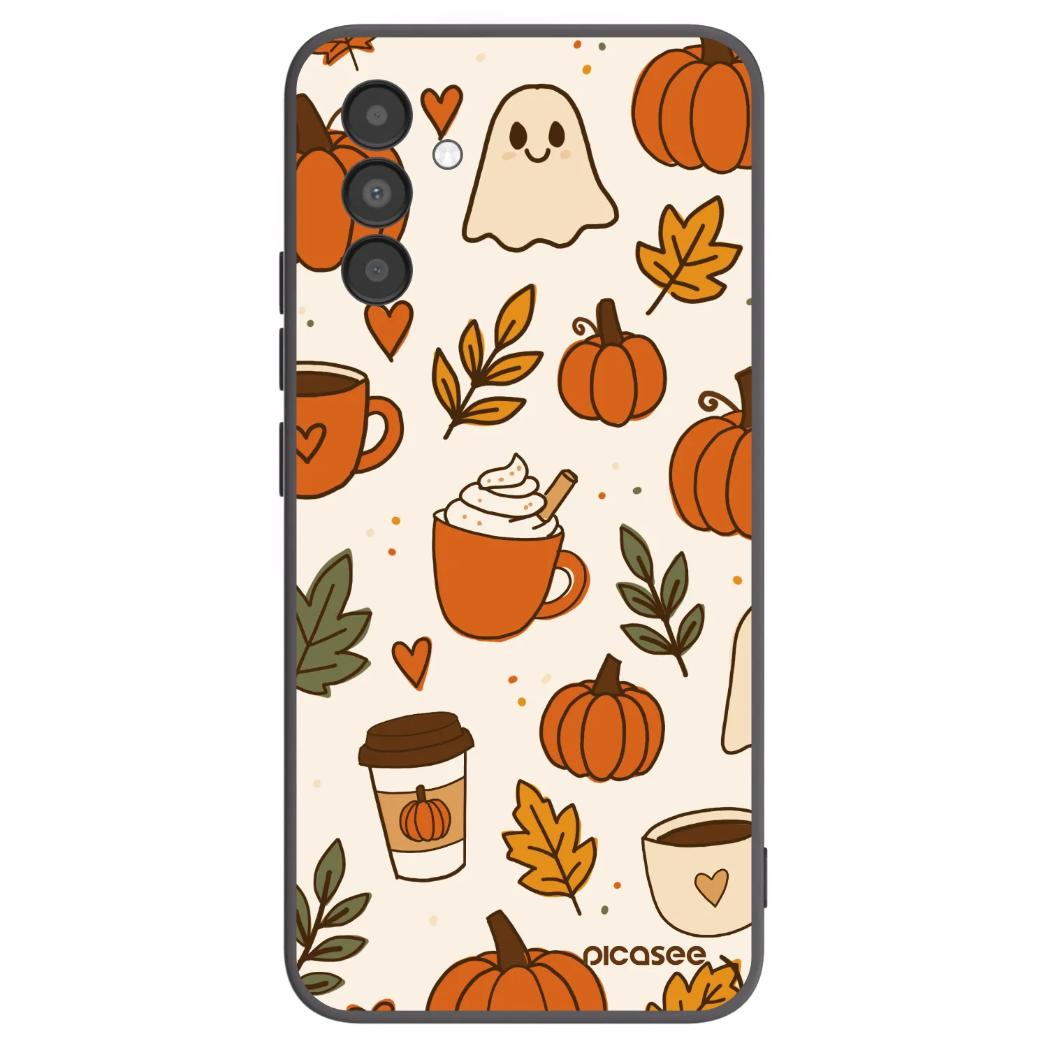Picasee Μαύρη θήκη σιλικόνης για Samsung Galaxy A04s A047F - Fall vibes
