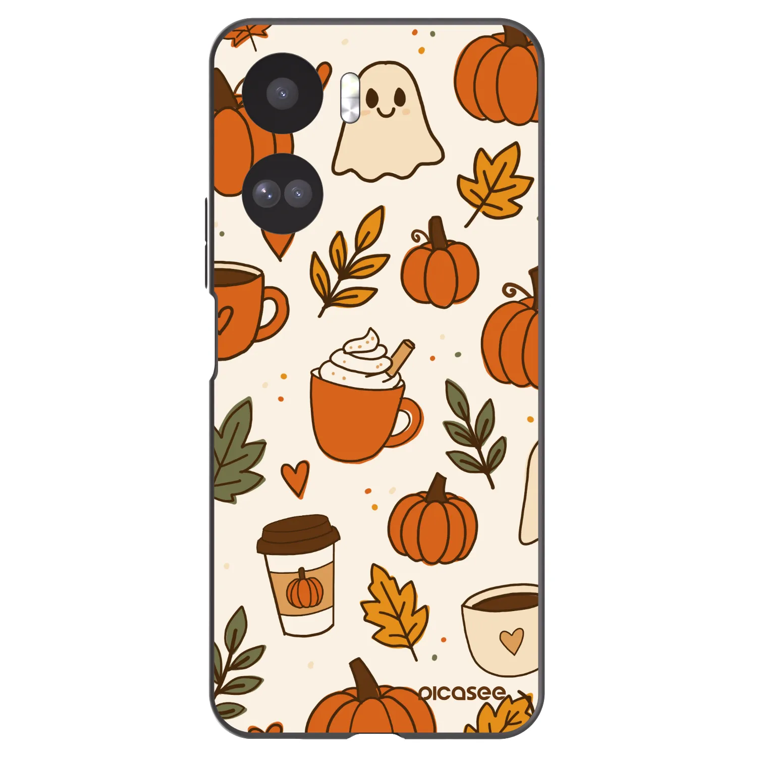 Picasee Μαύρη θήκη σιλικόνης για Honor 90 Lite 5G - Fall vibes