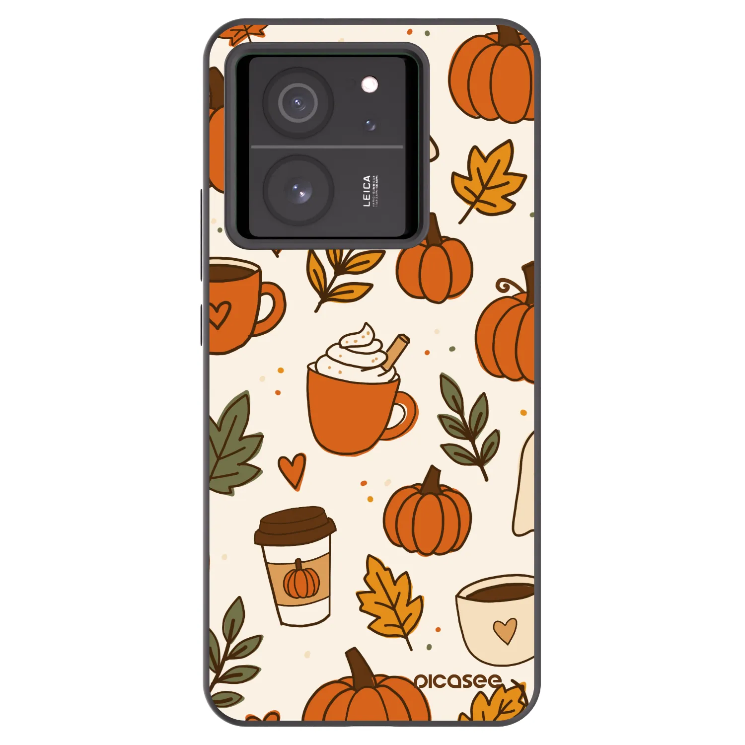 Picasee Μαύρη θήκη σιλικόνης για Xiaomi 13T - Fall vibes