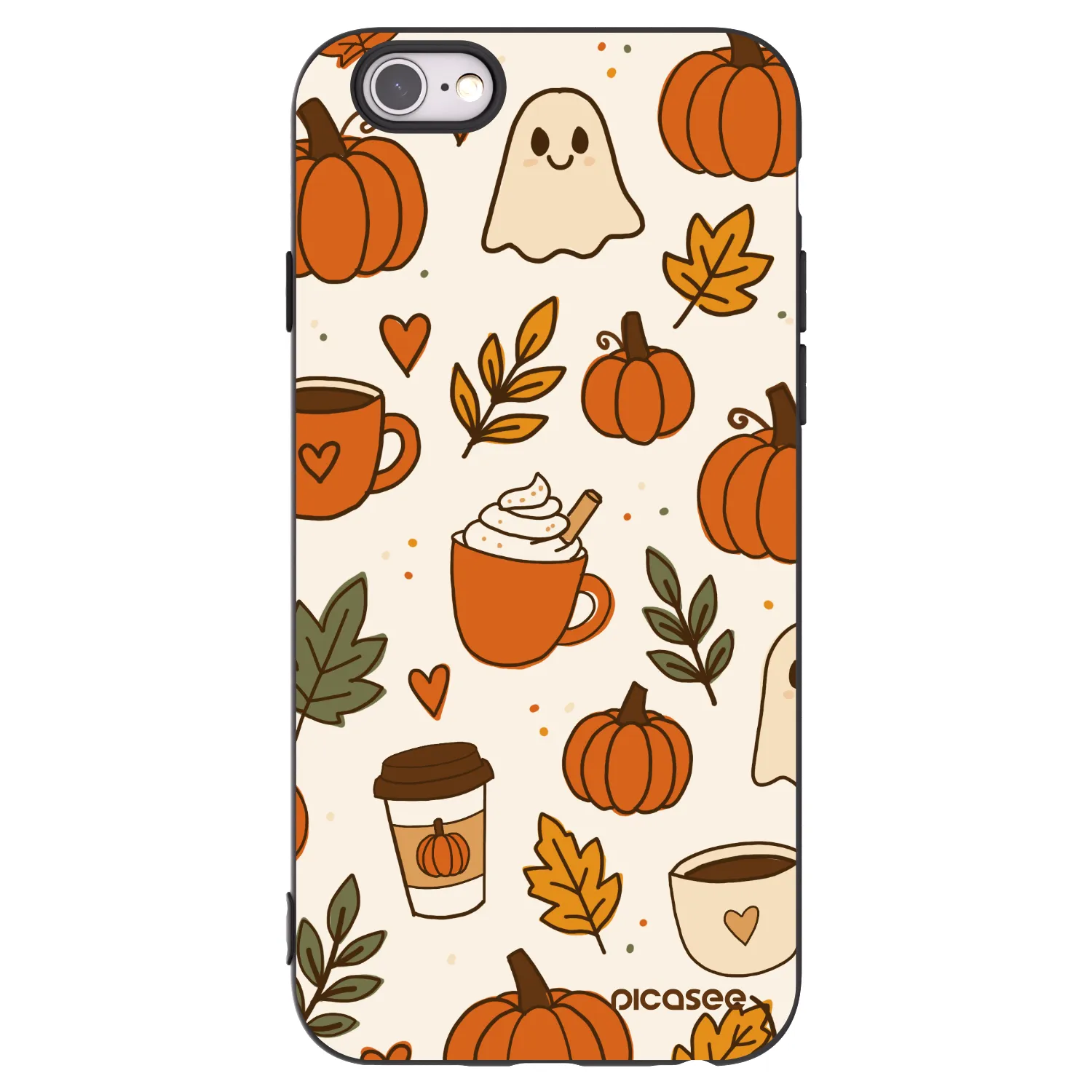 Picasee Μαύρη θήκη σιλικόνης για Apple iPhone 6/6S - Fall vibes