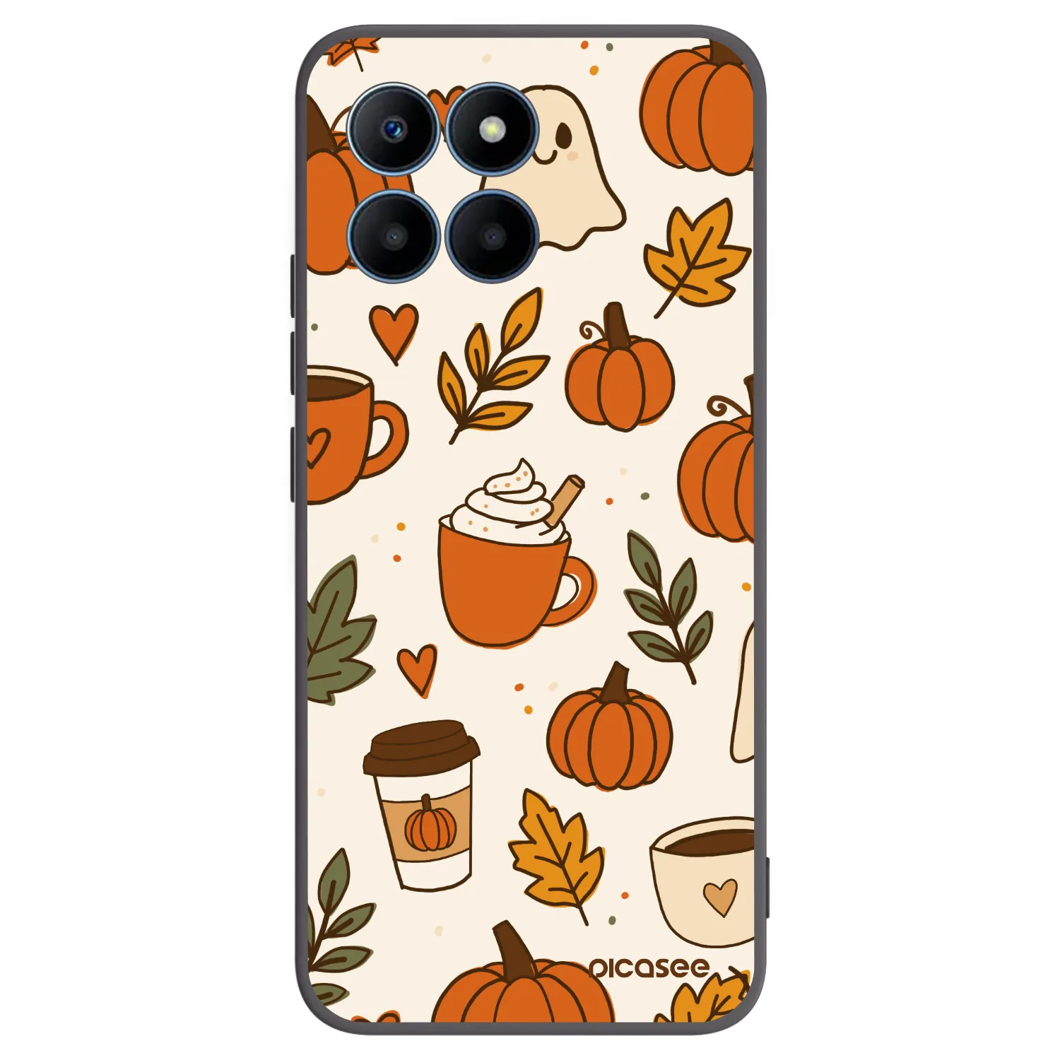 Picasee Μαύρη θήκη σιλικόνης για Honor 70 Lite - Fall vibes