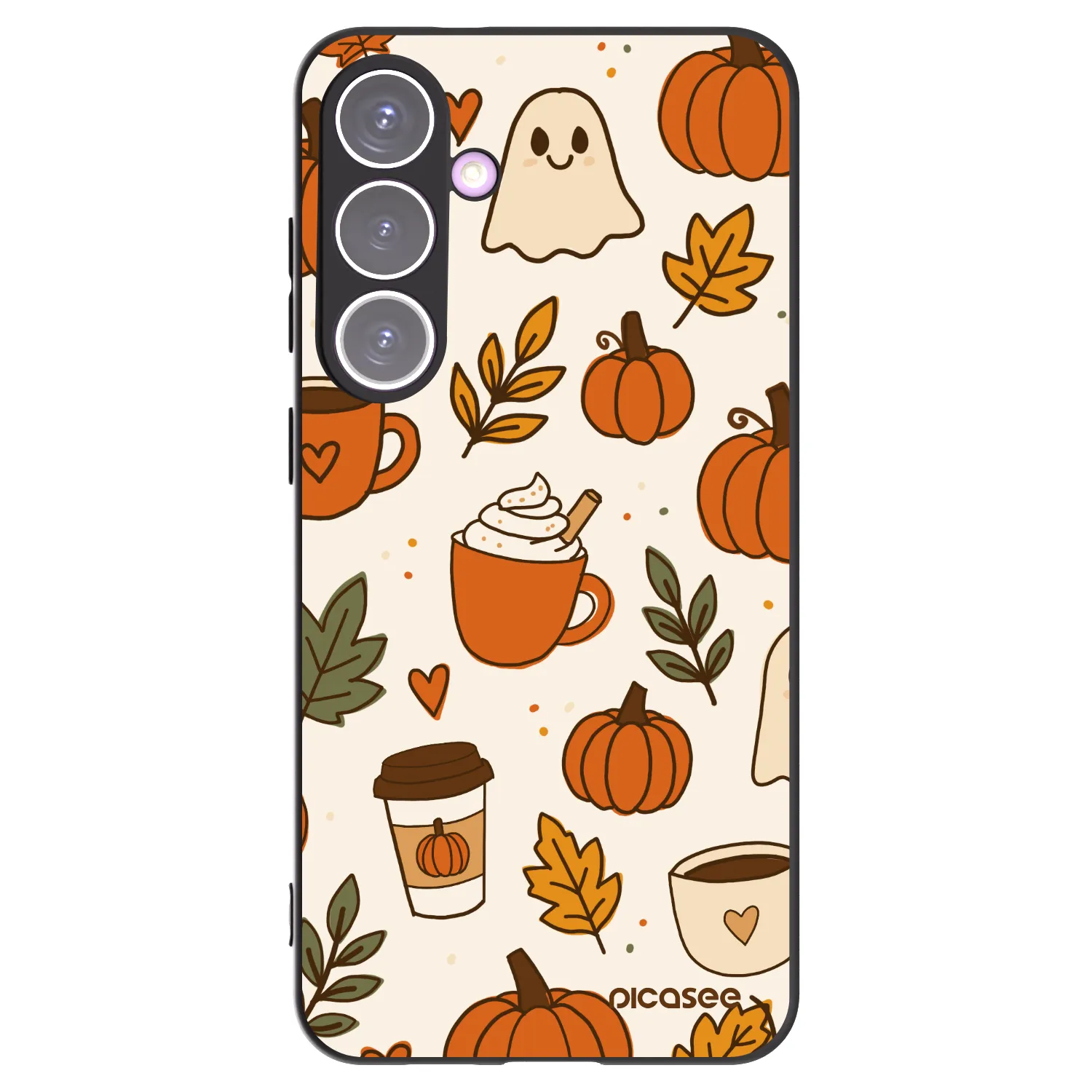Picasee Μαύρη θήκη σιλικόνης για Samsung Galaxy S24+ S926B 5G - Fall vibes