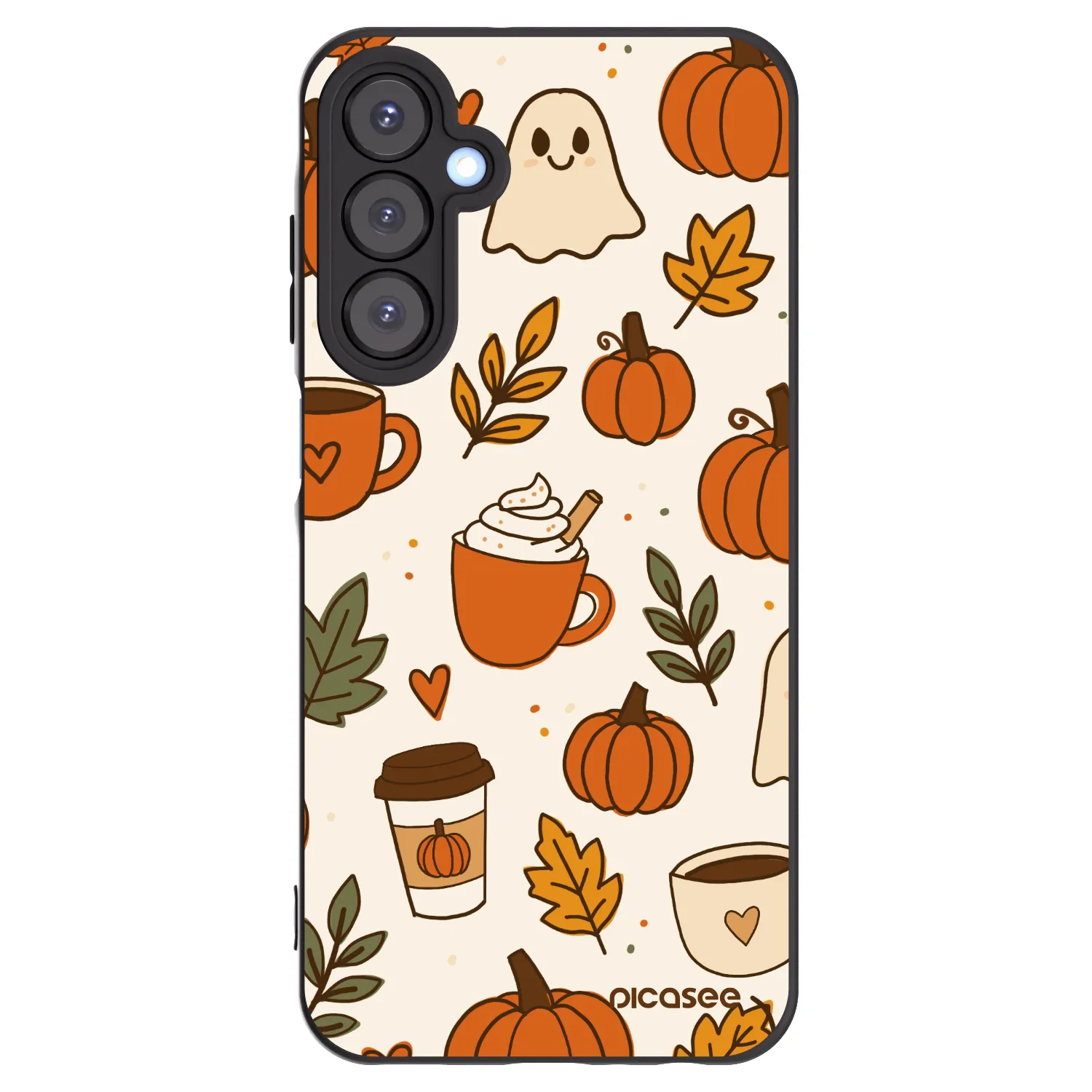 Picasee Μαύρη θήκη σιλικόνης για Samsung Galaxy A25 A256B 5G - Fall vibes