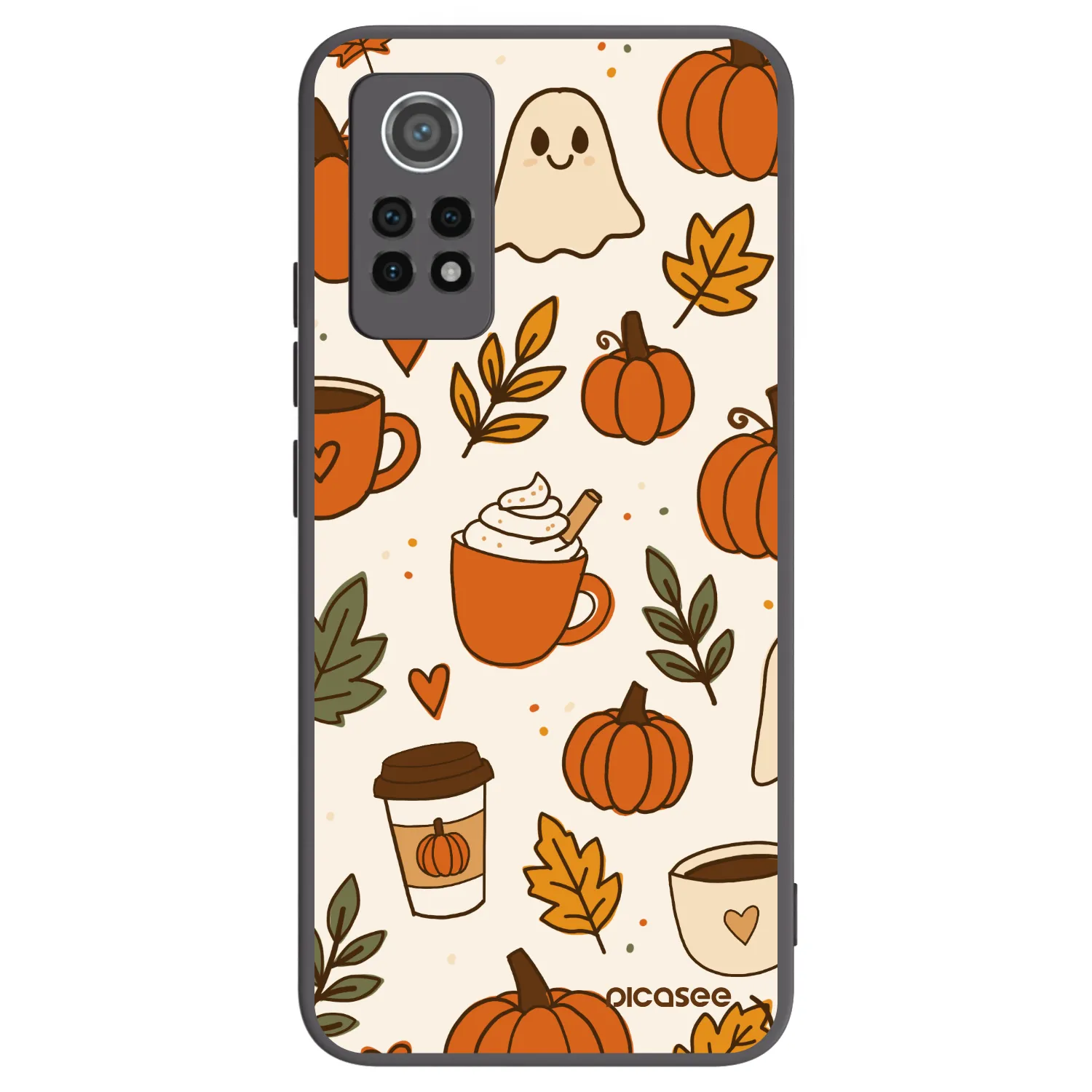 Picasee Μαύρη θήκη σιλικόνης για Xiaomi Redmi Note 12 Pro 4G - Fall vibes