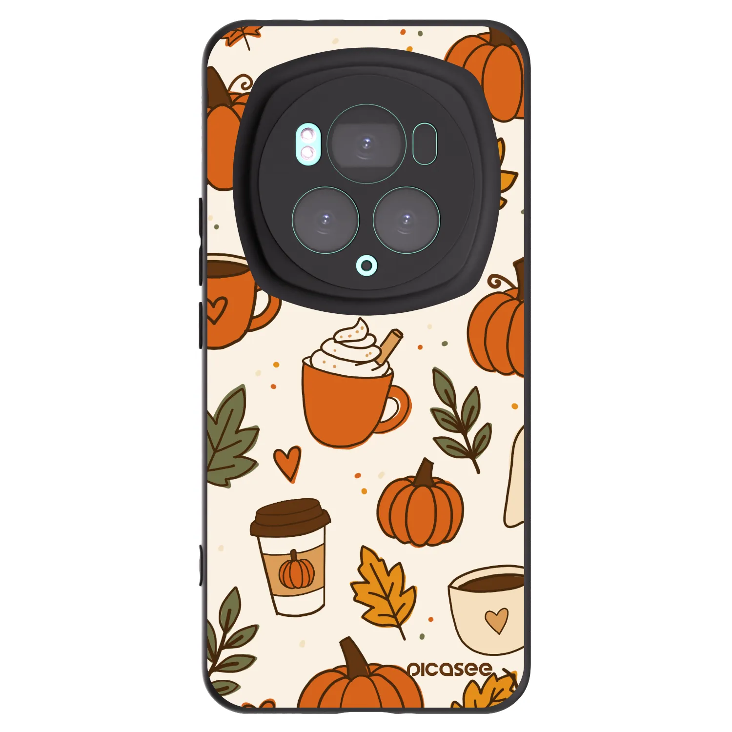 Picasee Μαύρη θήκη σιλικόνης για Honor Magic6 Pro - Fall vibes