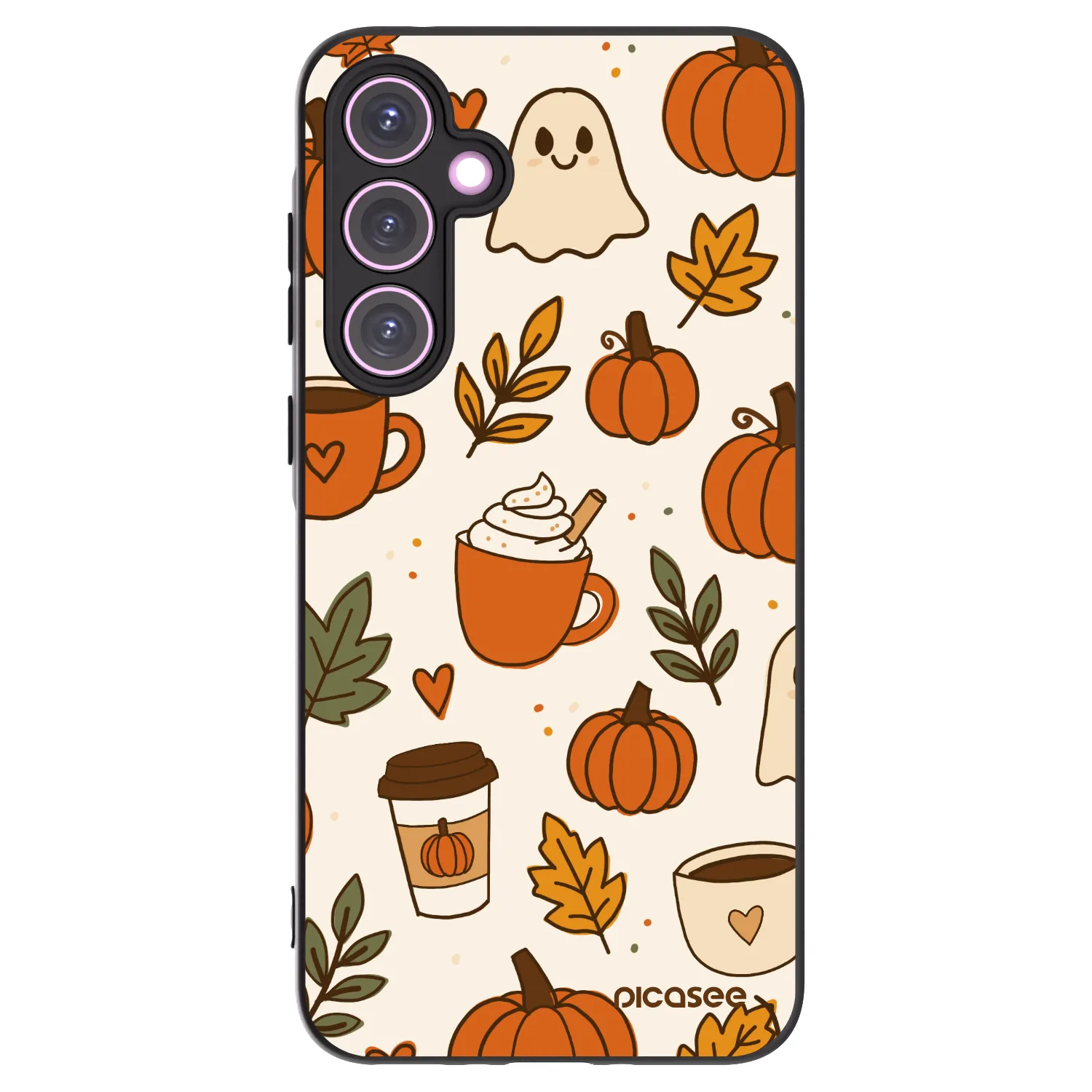 Picasee Μαύρη θήκη σιλικόνης για Samsung Galaxy A35 5G A356B - Fall vibes