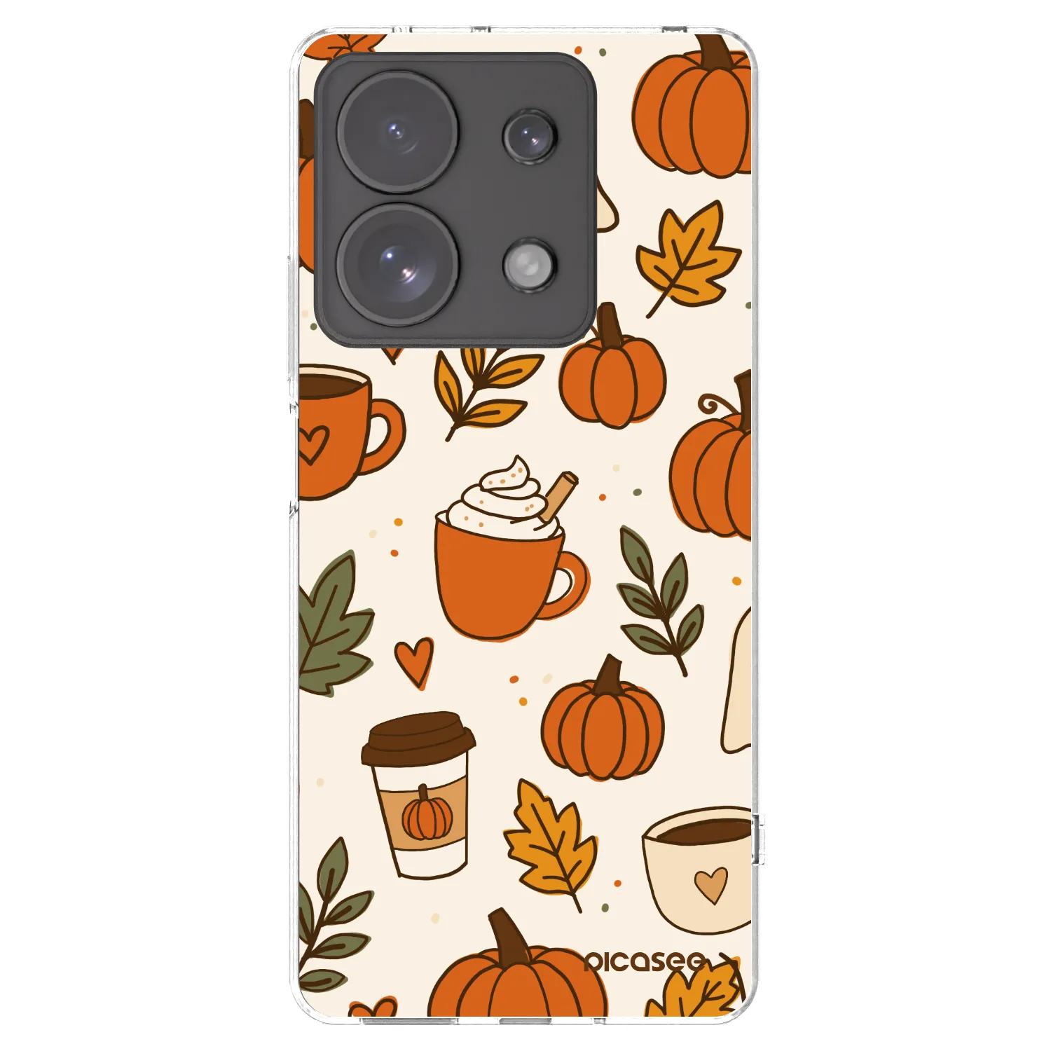 Picasee διαφανής θήκη σιλικόνης Xiaomi Redmi Note 13 Pro 4G - Fall vibes