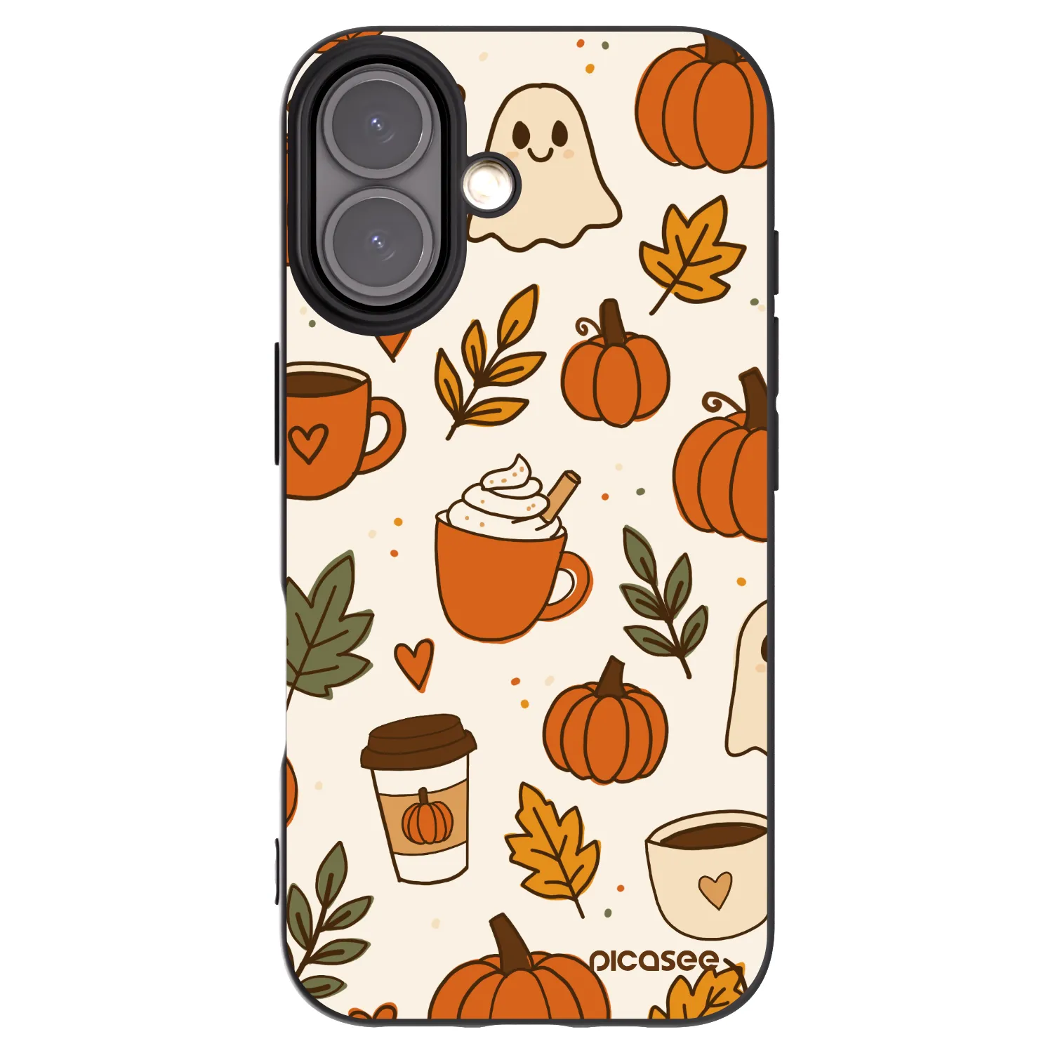 Picasee Μαύρη θήκη σιλικόνης για Apple iPhone 16 - Fall vibes