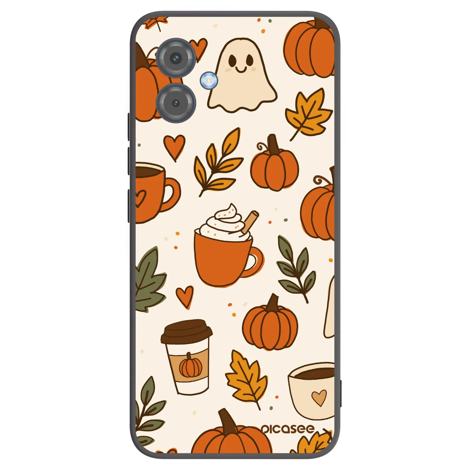 Picasee Μαύρη θήκη σιλικόνης για Motorola Moto G14 - Fall vibes