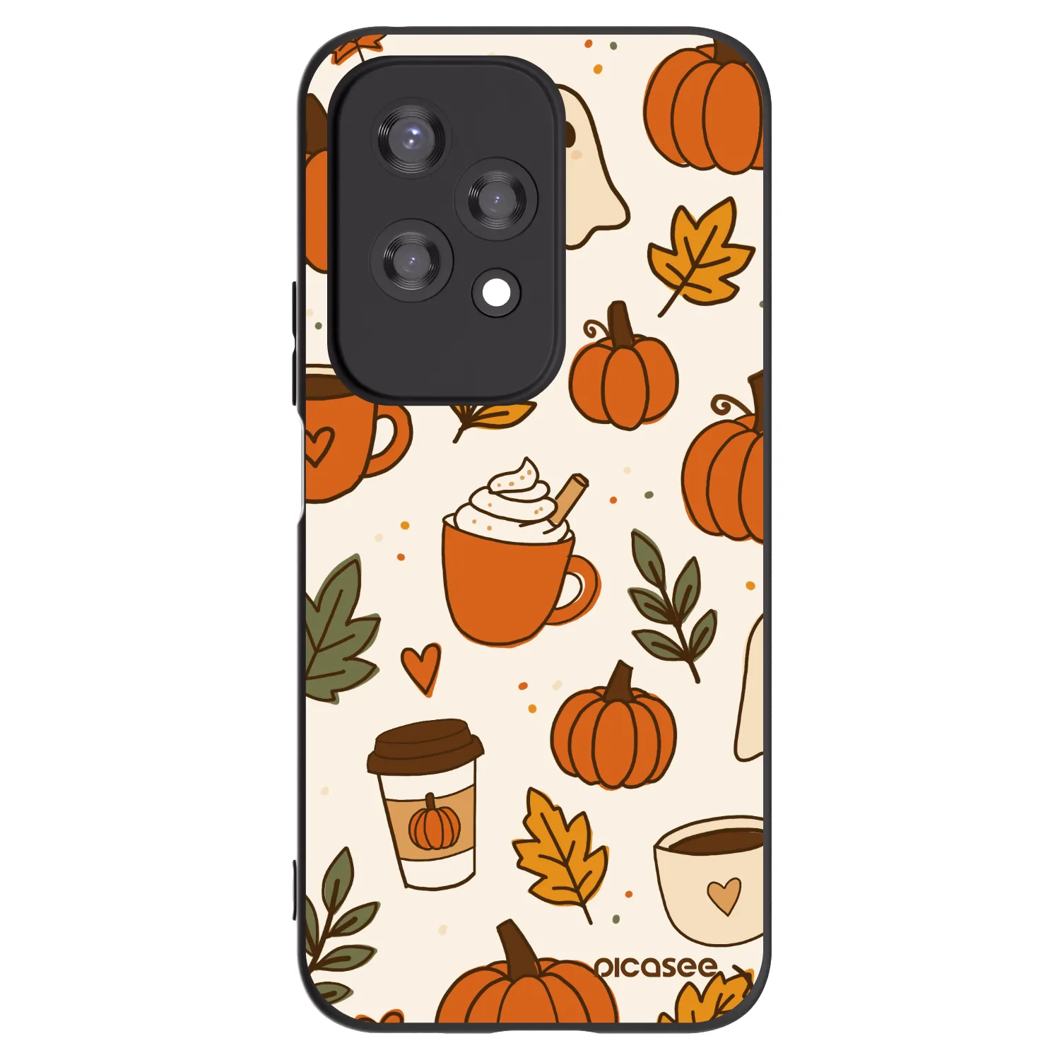 Picasee Μαύρη θήκη σιλικόνης για Honor 200 Lite - Fall vibes