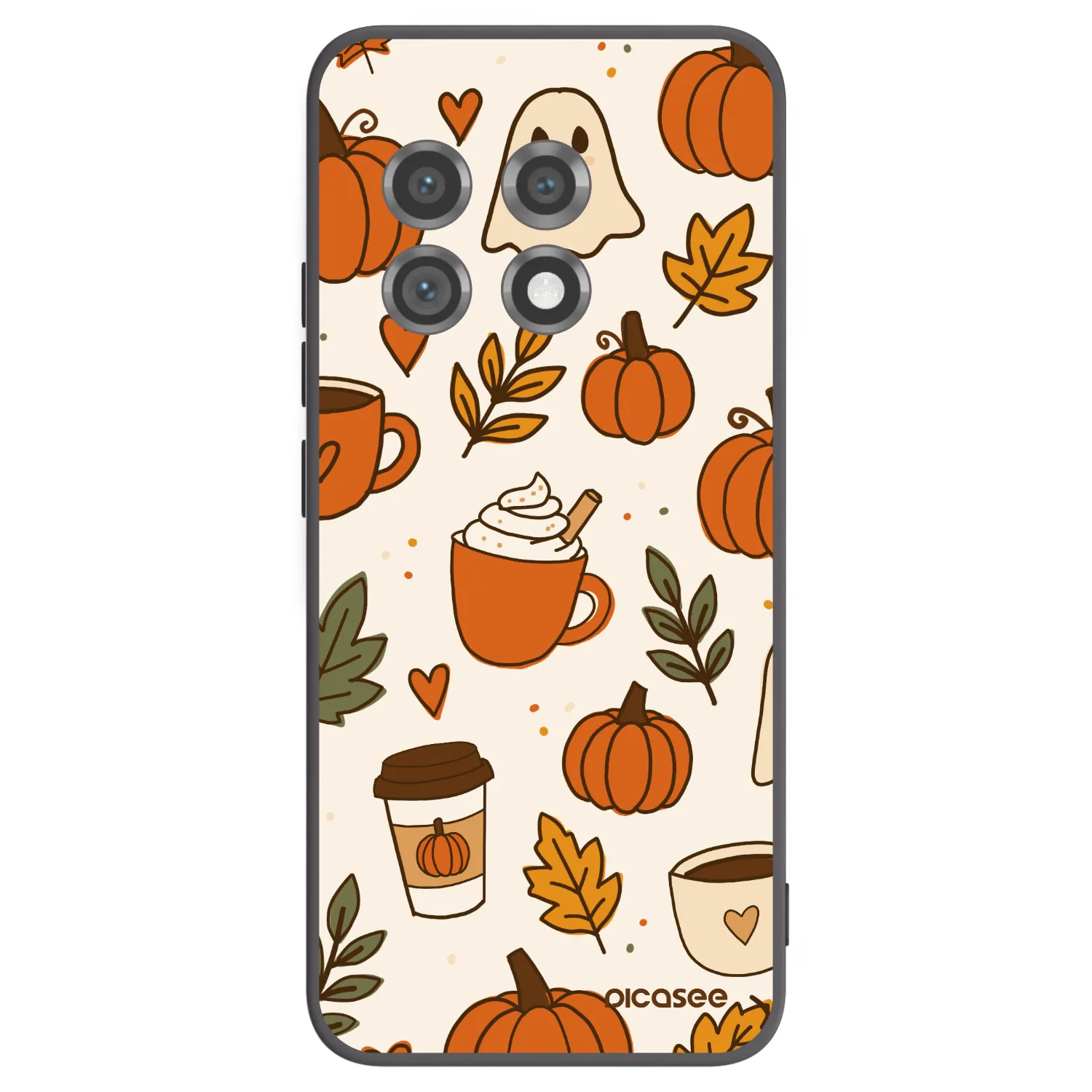 Picasee Μαύρη θήκη σιλικόνης για OnePlus 11 5G - Fall vibes