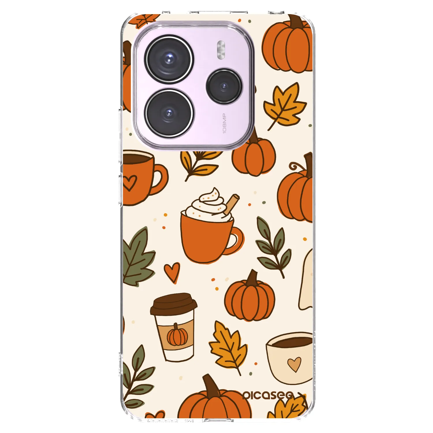 Picasee διαφανής θήκη σιλικόνης Xiaomi Redmi Note 14 5G - Fall vibes