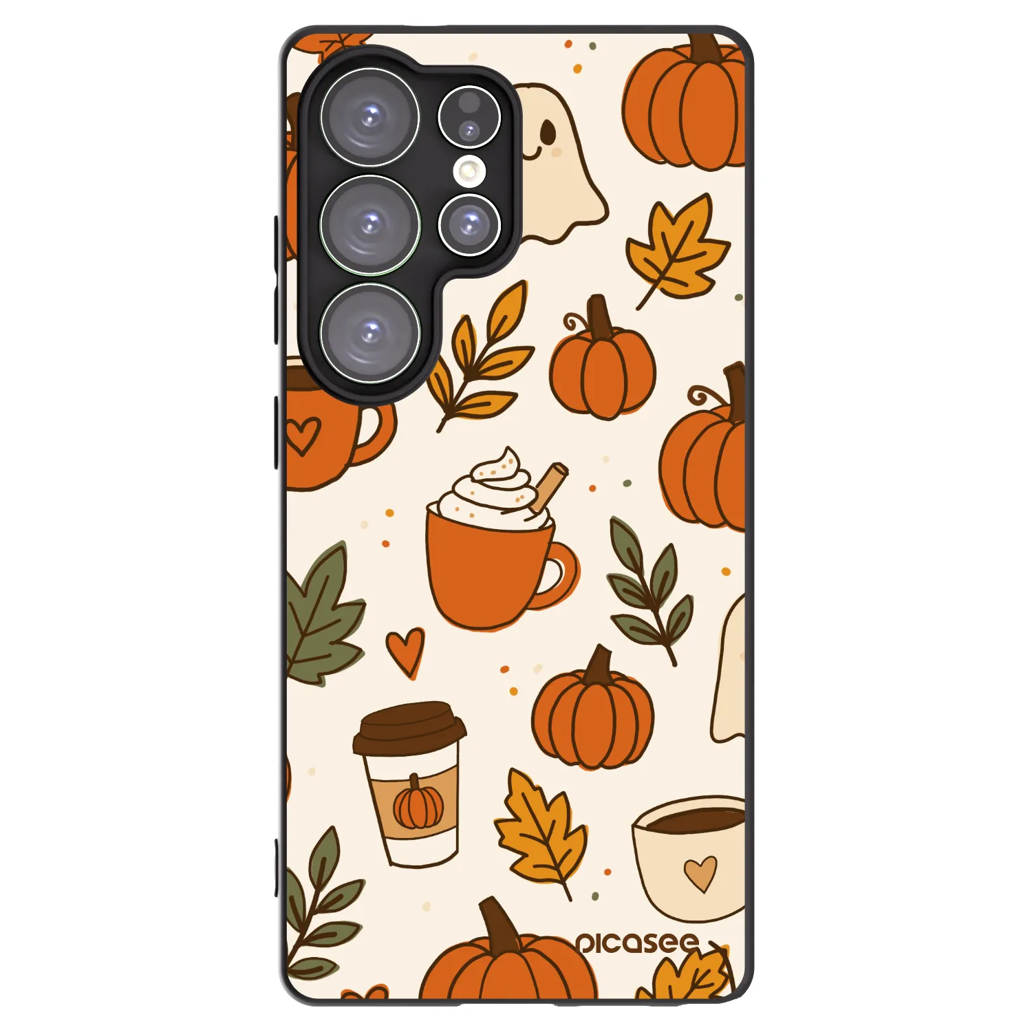 Picasee Μαύρη θήκη σιλικόνης για Samsung Galaxy S25 Ultra 5G - Fall vibes