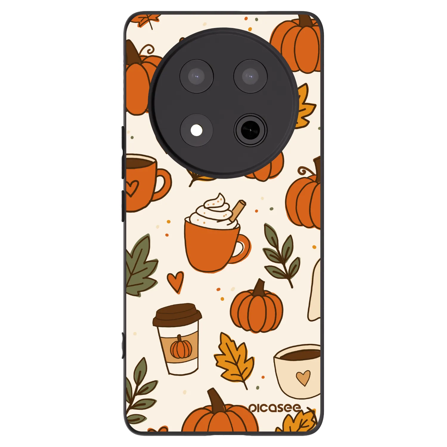 Picasee Μαύρη θήκη σιλικόνης για Honor Magic7 Lite 5G - Fall vibes