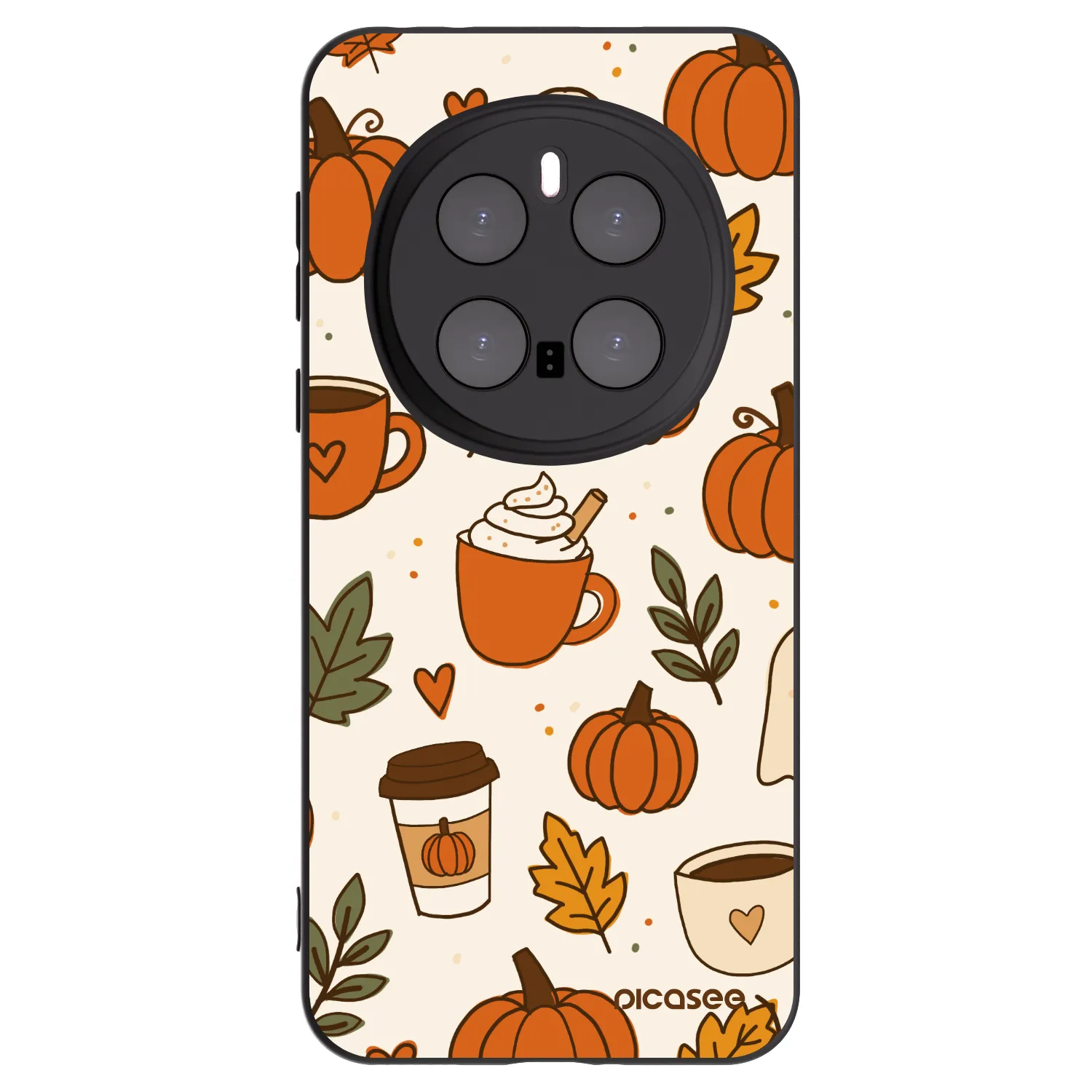 Picasee Μαύρη θήκη σιλικόνης για Honor Magic7 Pro 5G - Fall vibes