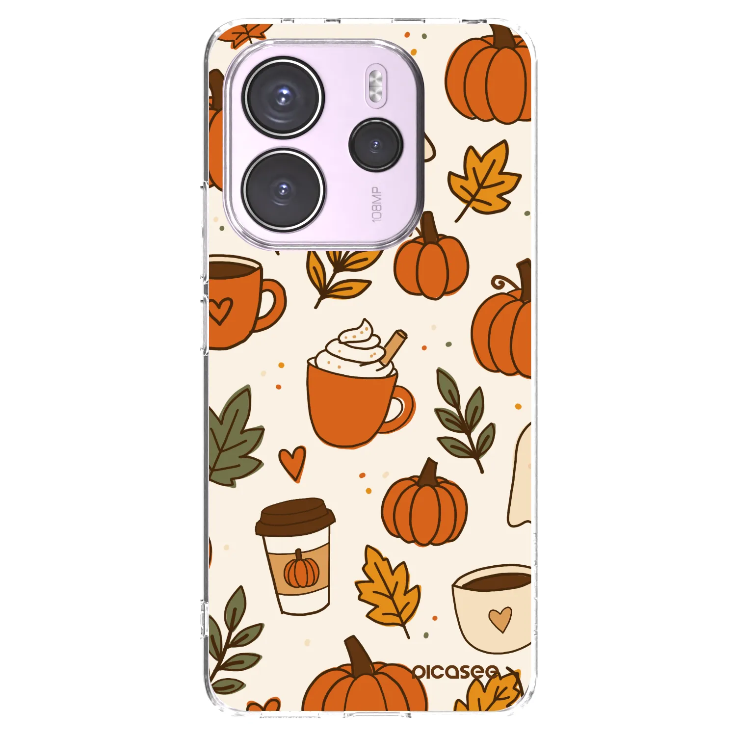 Picasee διαφανής θήκη σιλικόνης Xiaomi Redmi Note 14 4G - Fall vibes