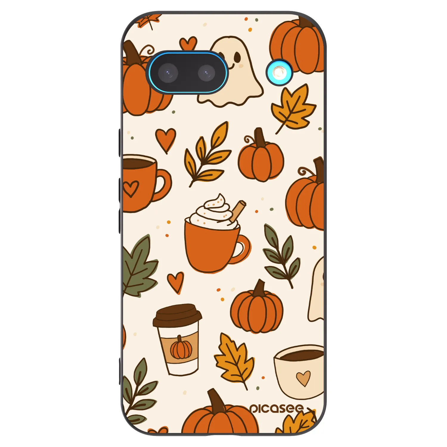 Picasee Μαύρη θήκη σιλικόνης για Google Pixel 8a - Fall vibes