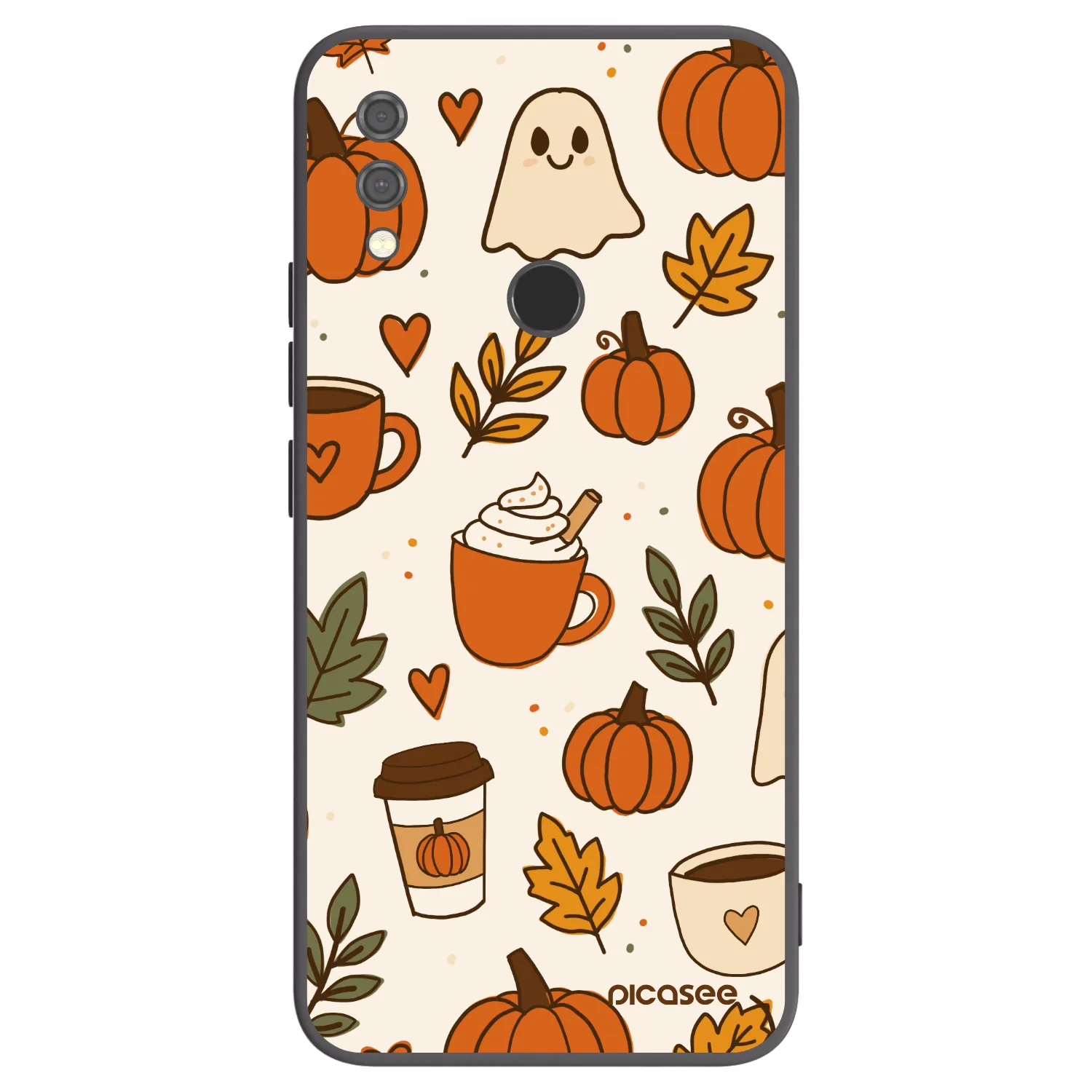 Picasee Μαύρη θήκη σιλικόνης για Xiaomi Redmi Note 7 - Fall vibes
