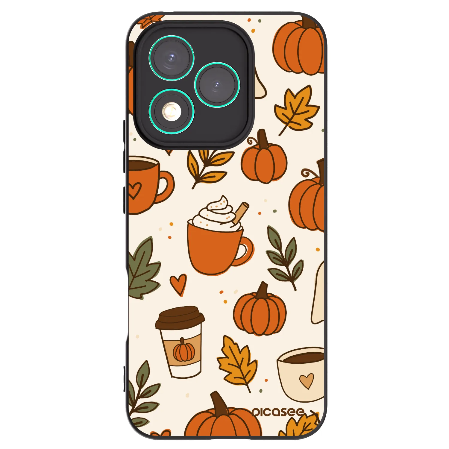 Picasee Μαύρη θήκη σιλικόνης για Honor 400 Lite 5G - Fall vibes