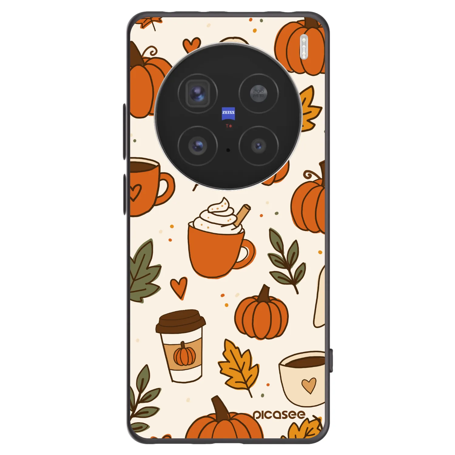 Picasee Μαύρη θήκη σιλικόνης για Vivo X200 Pro - Fall vibes