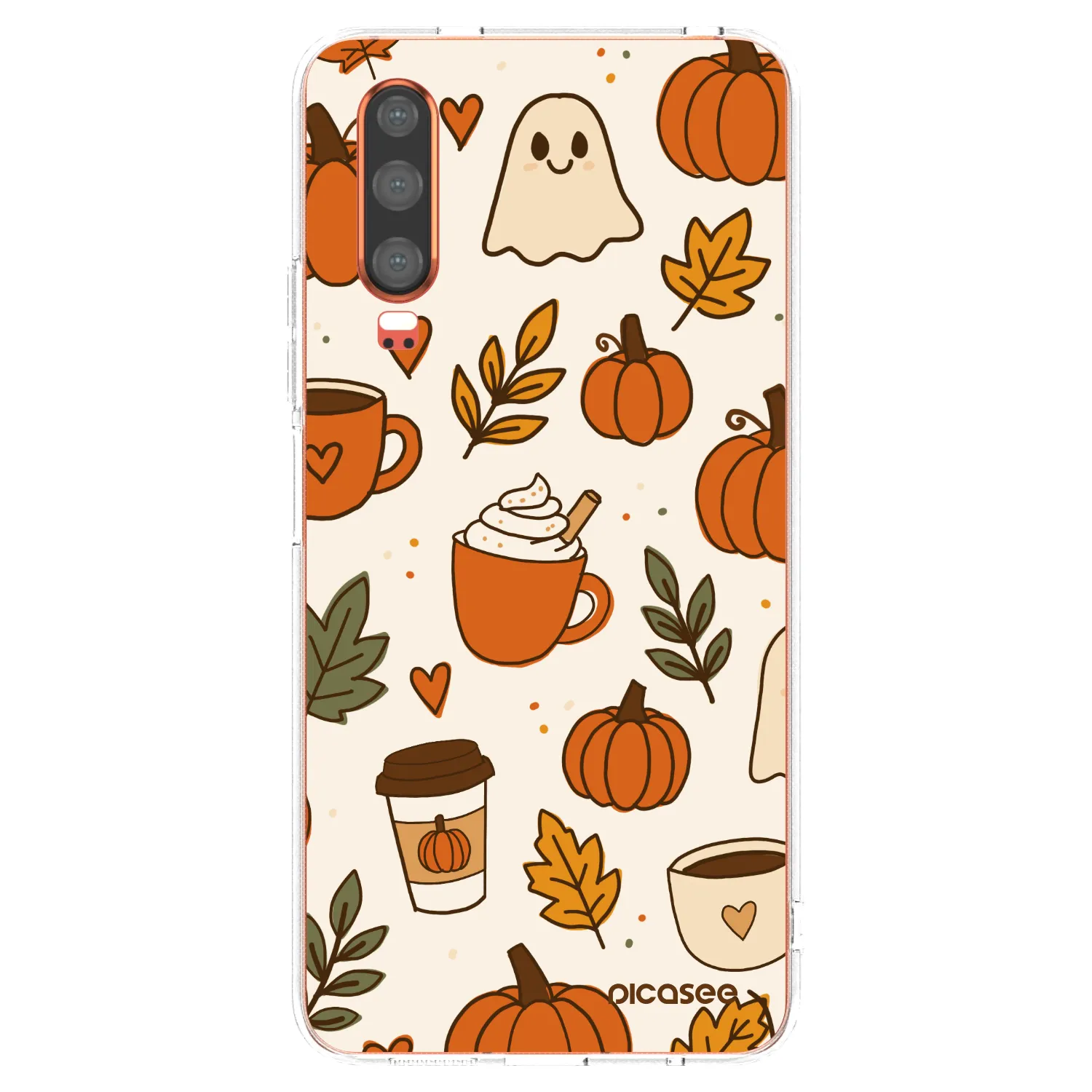 Picasee διαφανής θήκη σιλικόνης Huawei P30 - Fall vibes